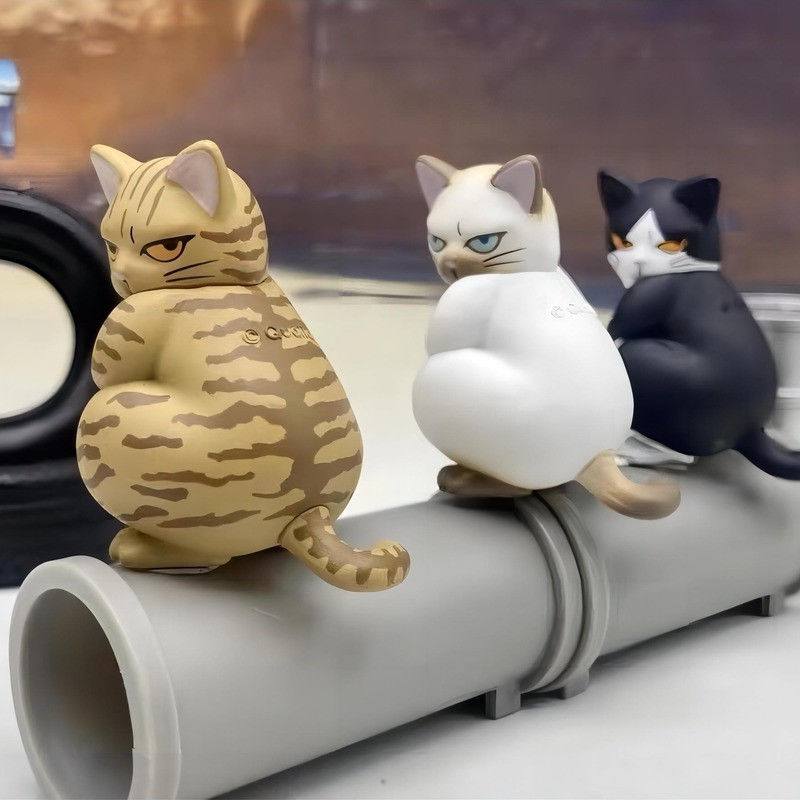 Qualia 凶狠貓桌面擺飾 買一代送二代