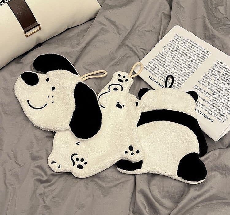 熊貓貓擦手巾 掛式可愛吸水毛巾3條組