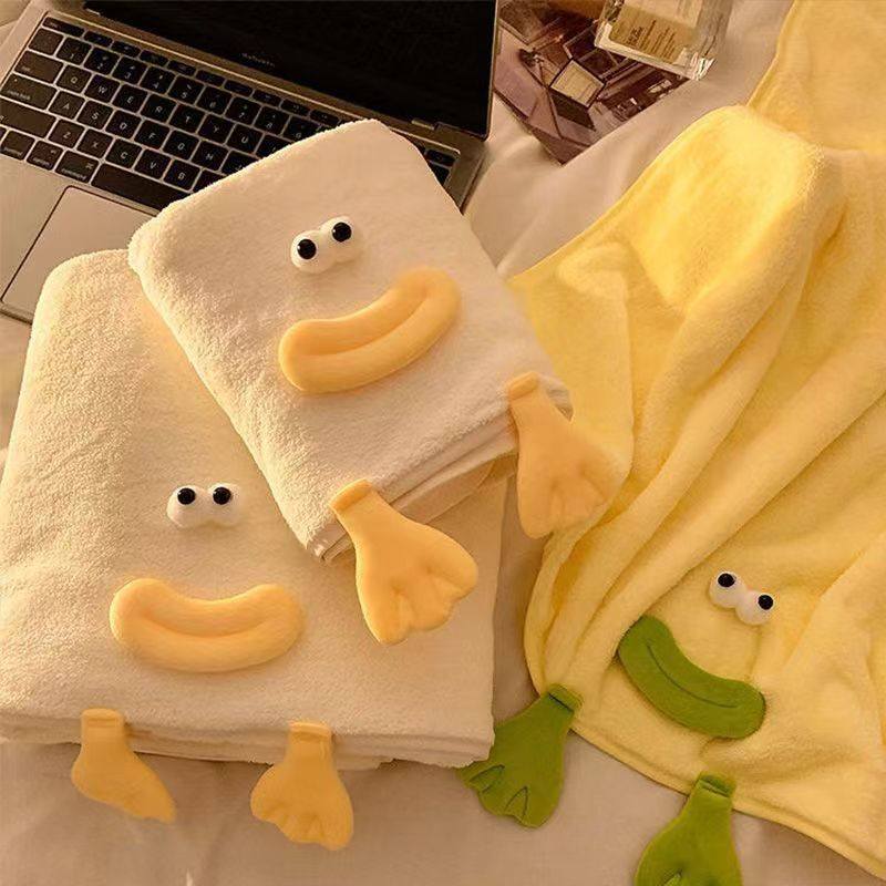 大嘴巴陪你洗澡的毛巾組合