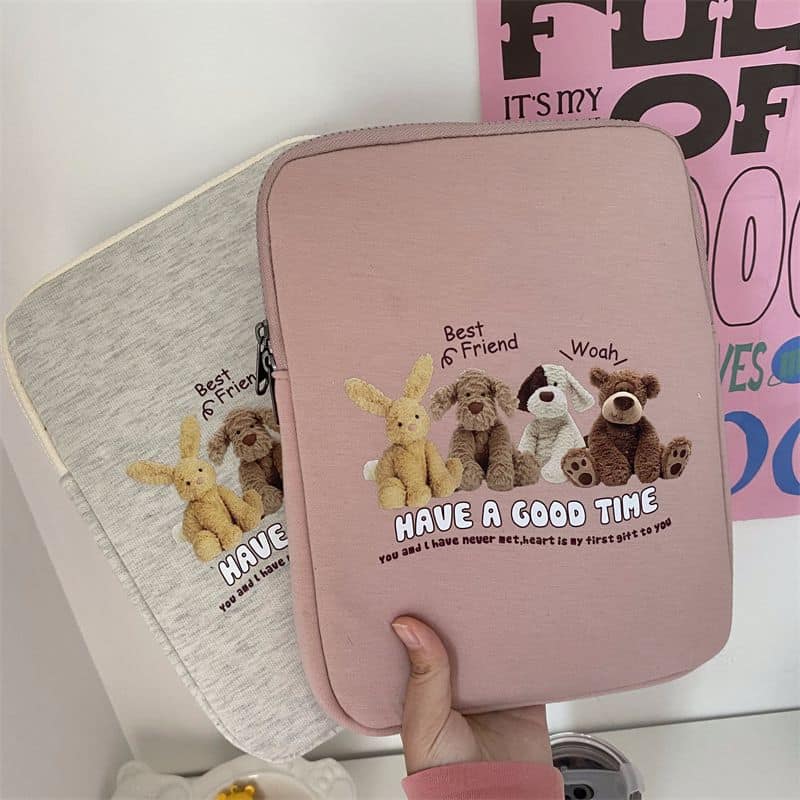 韓系小狗狗平板包電腦包