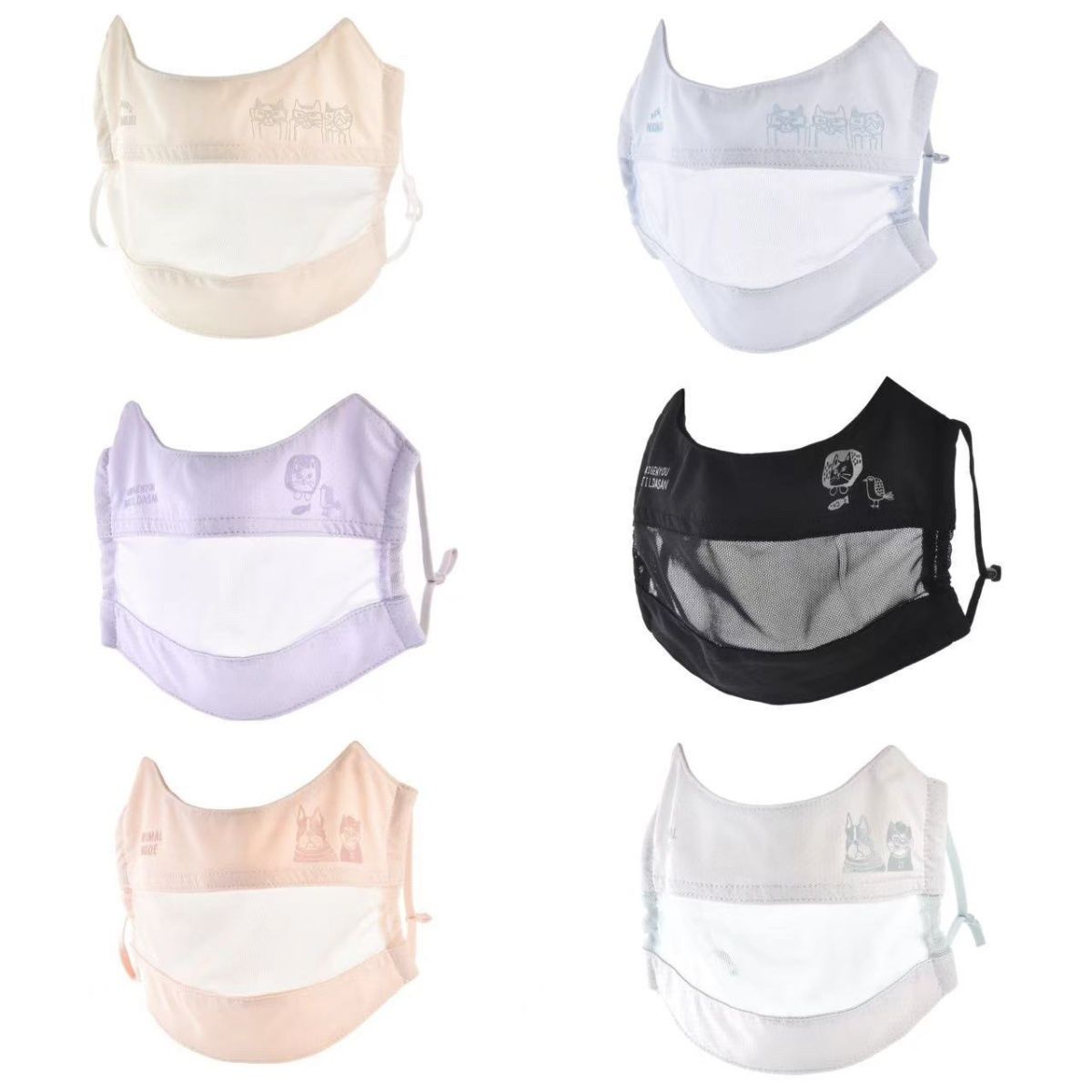 日系新款夏季貓咪透氣防曬口罩