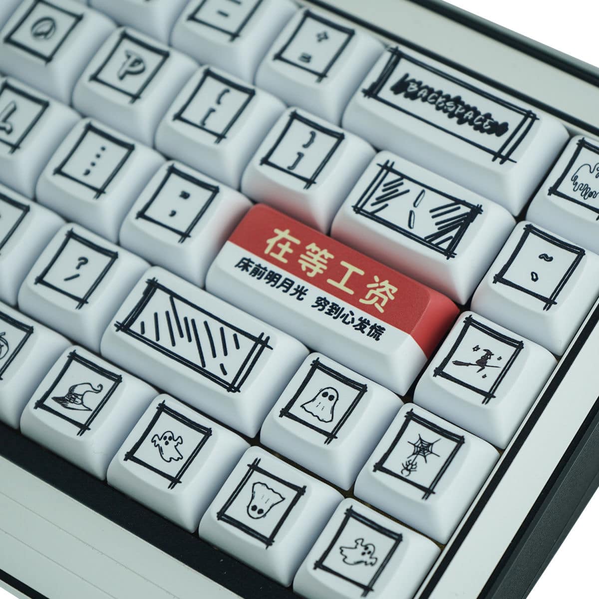 已在工位等工資 搞笑十字軸鍵帽enter鍵