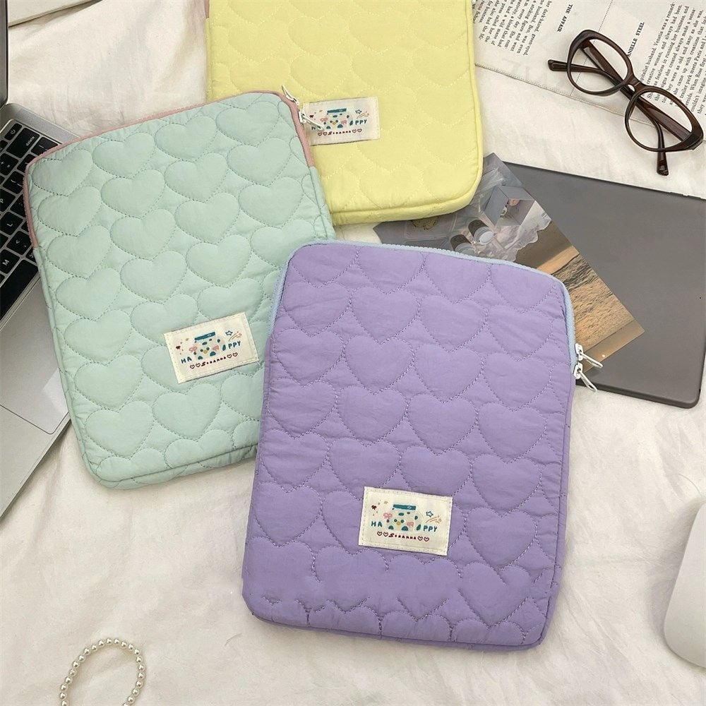 韓系馬卡龍色 iPad平板筆電內膽包11/14吋軟綿防震收納袋