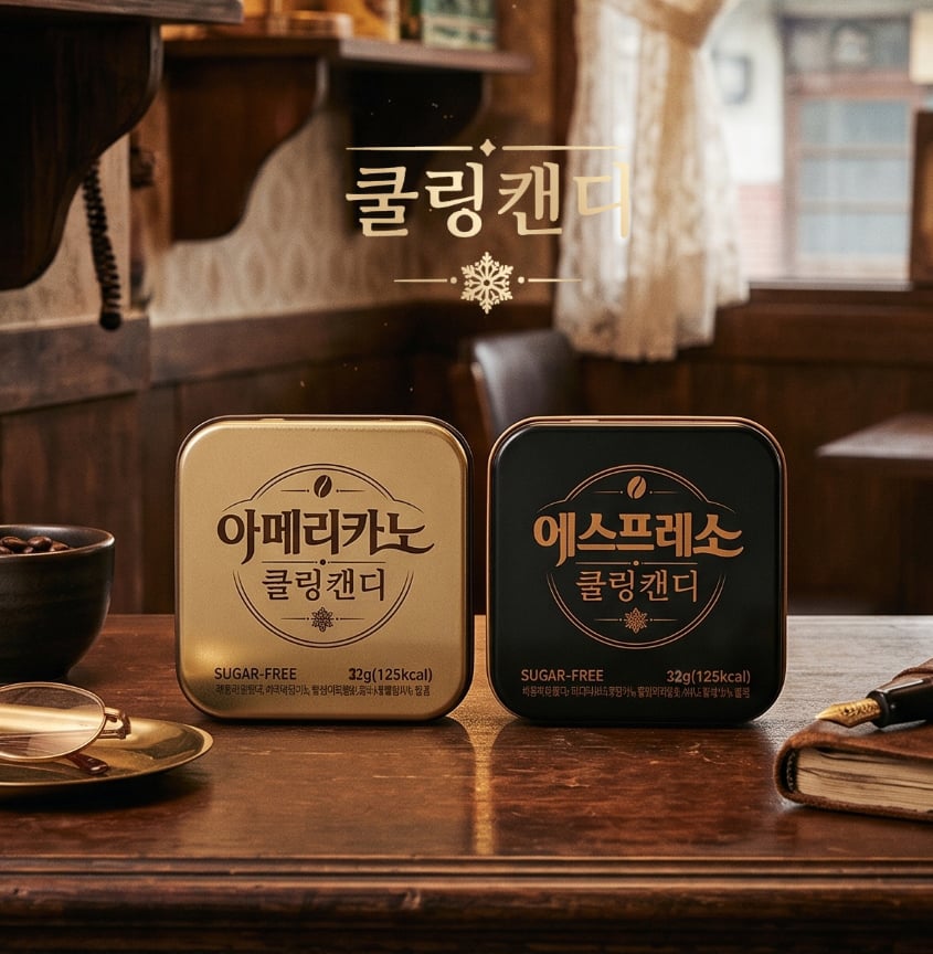 韓國復古感新版Cooling Espresso 義式濃縮/美式薄荷咖啡糖32g