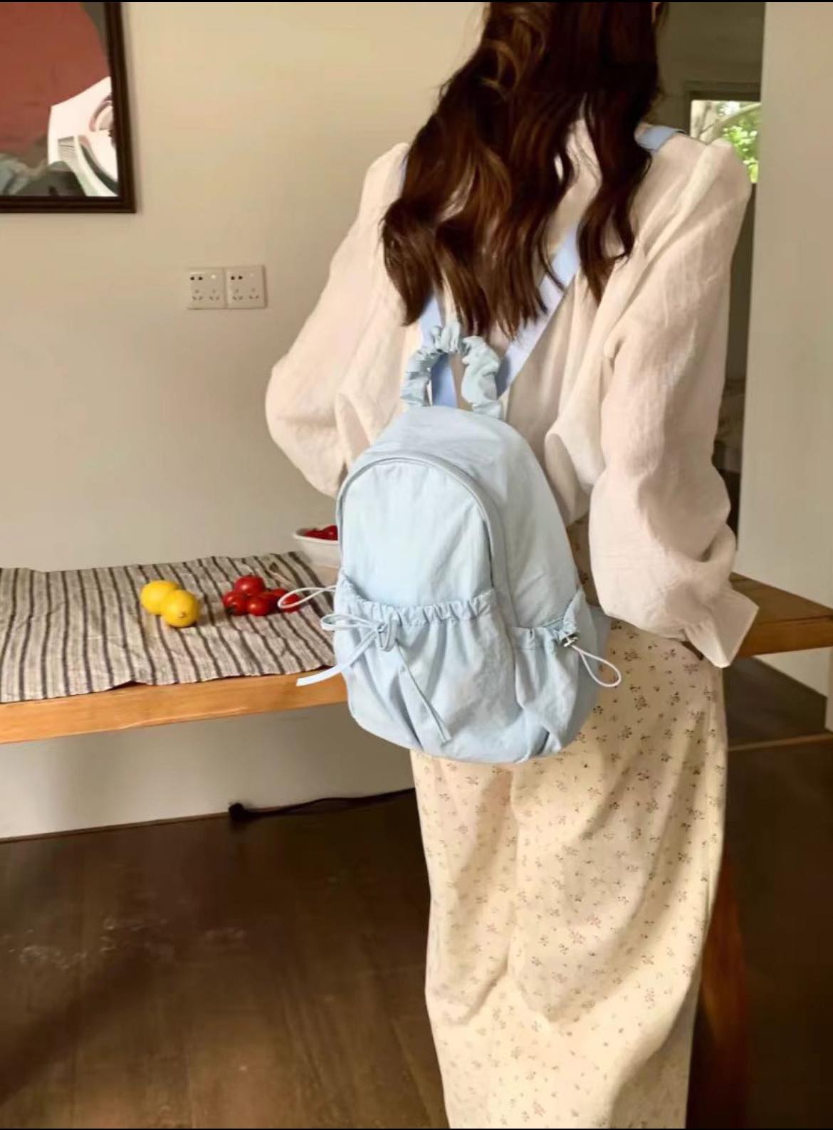 韓國小眾設計尼龍雙肩包