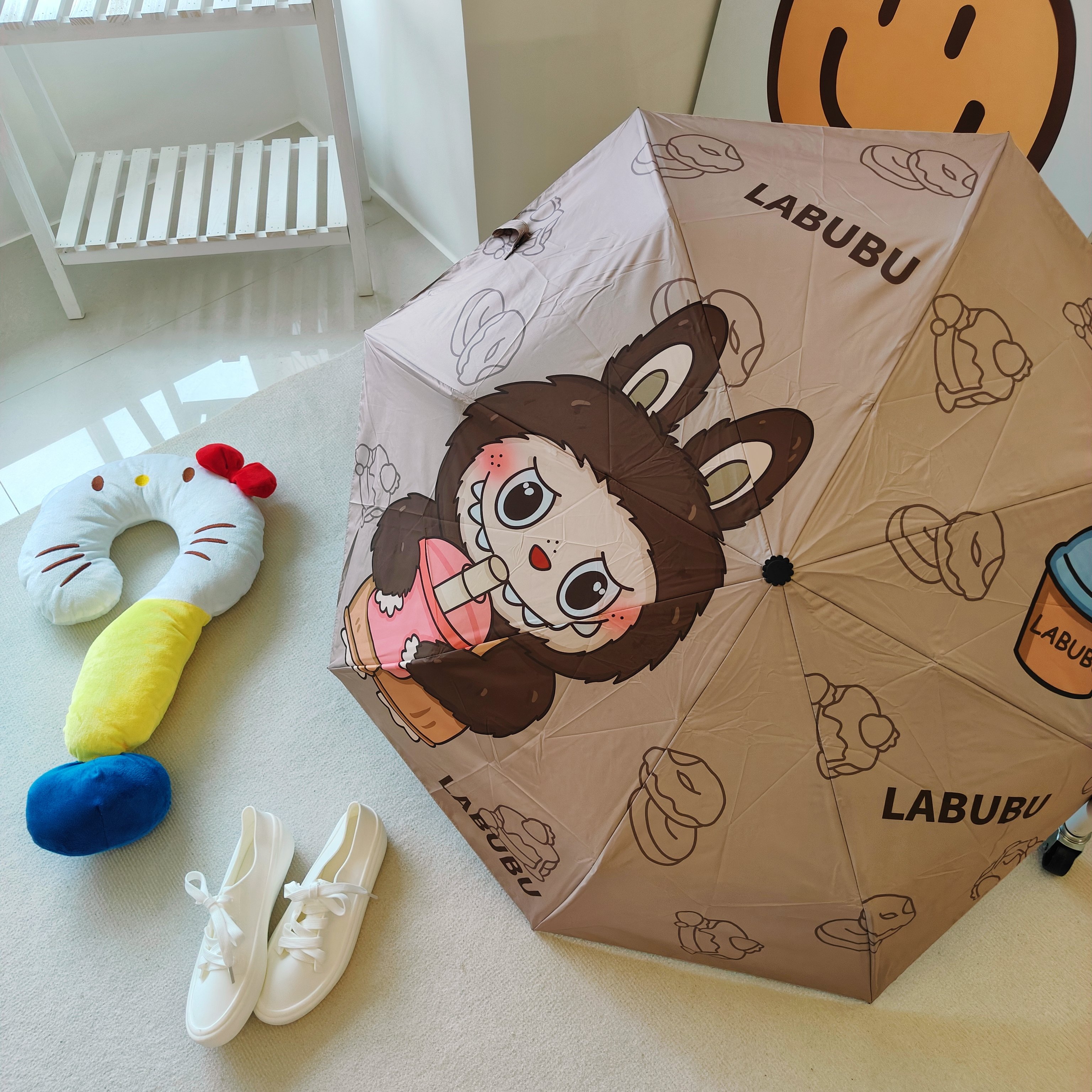 可愛拉布自動兩用晴雨傘