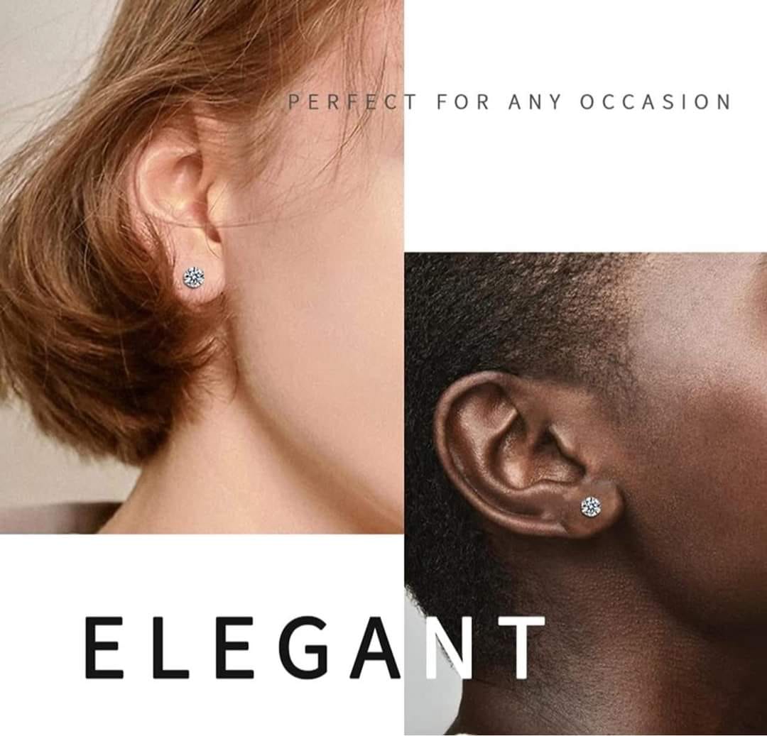 防過敏925銀針 超值六爪鑽耳釘六件組  現貨免運