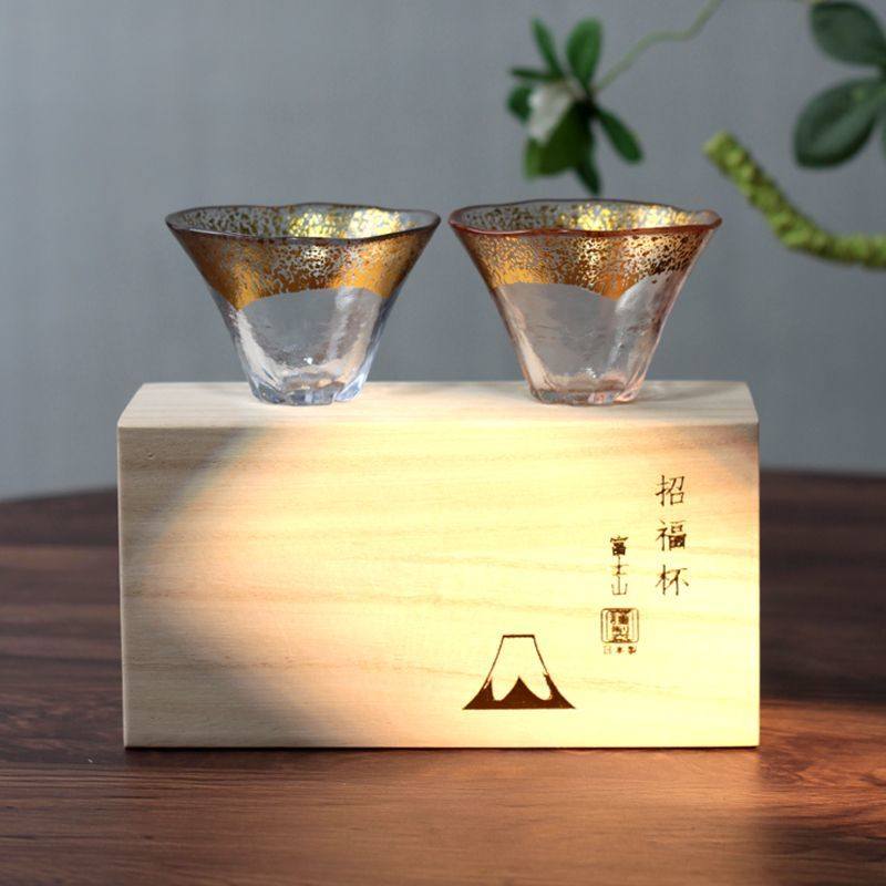 富士山招福杯  福氣滿杯 江戶硝子工藝 小酌儀式感首選