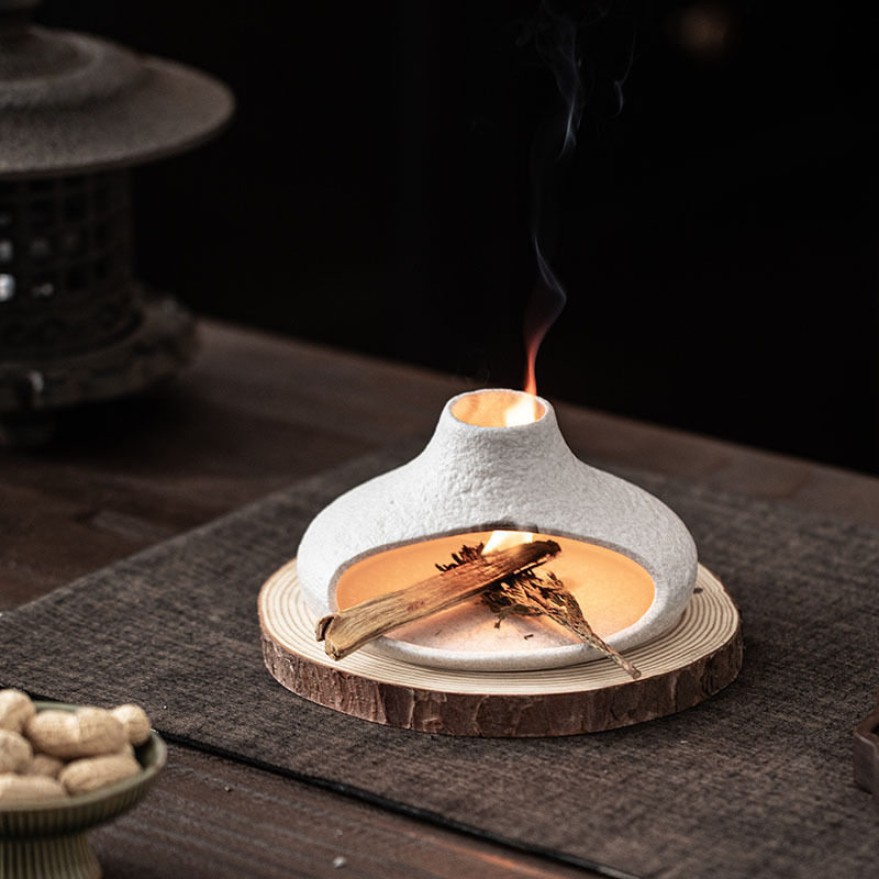 新款大口徑陶瓷壁爐香薰爐