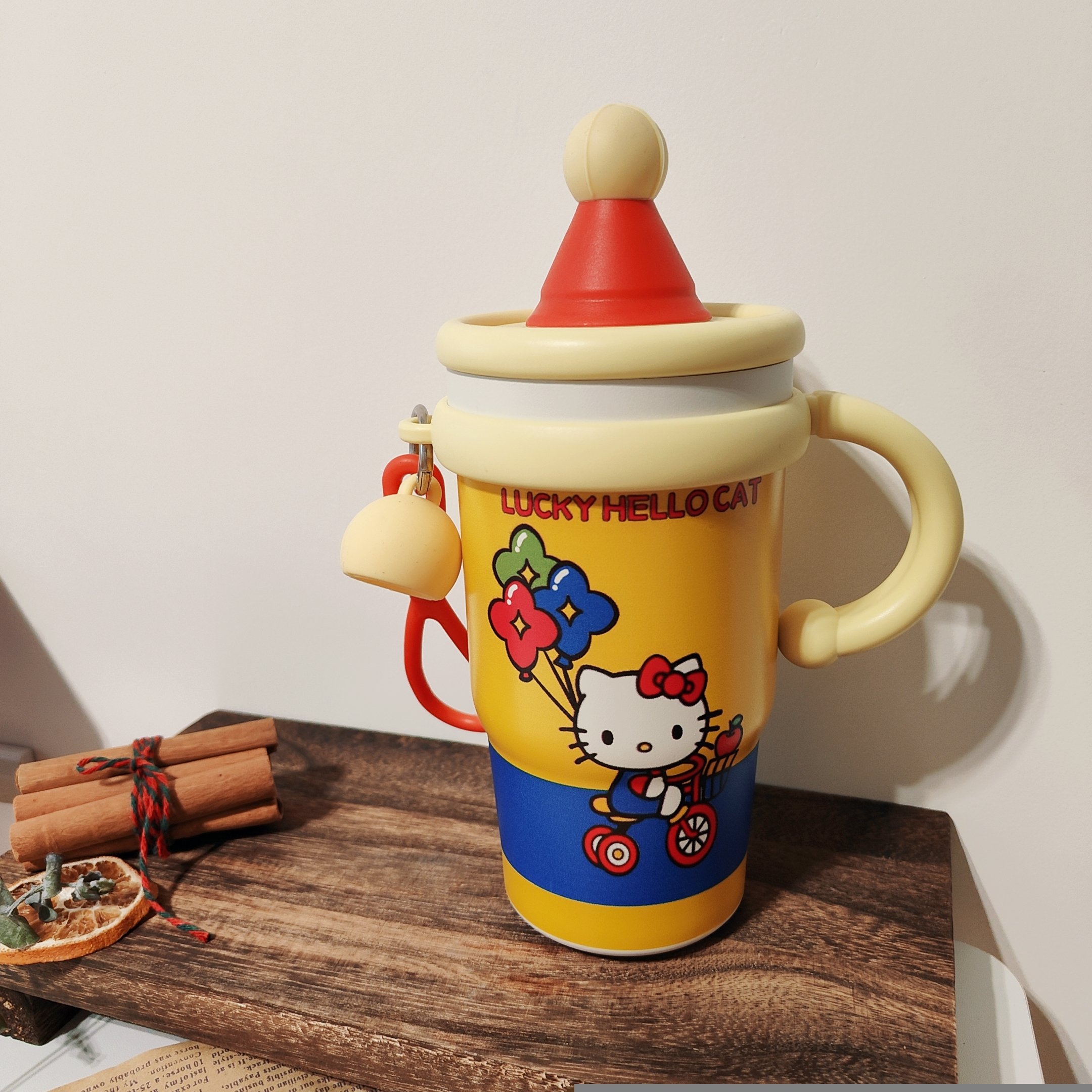 新款貓貓幸運氣球保溫杯