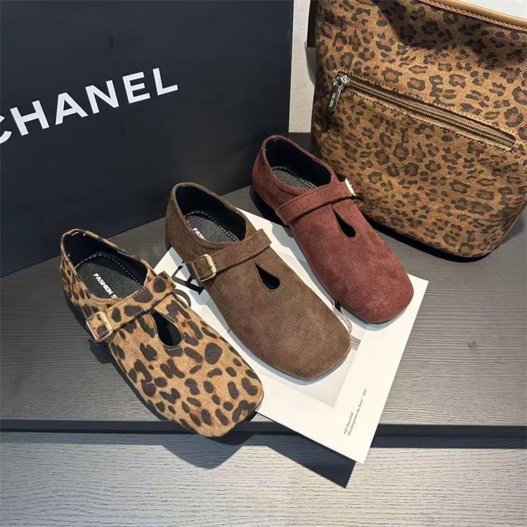 法式復古瑪麗珍鞋  方頭氣質豆豆鞋