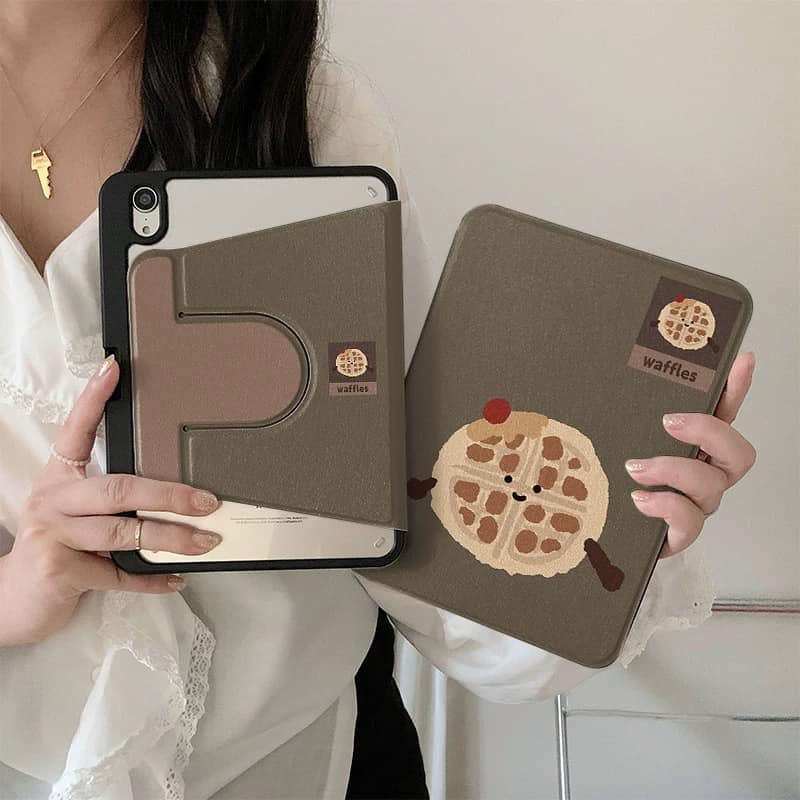 華夫餅Waffles 可愛華夫餅平板保護套