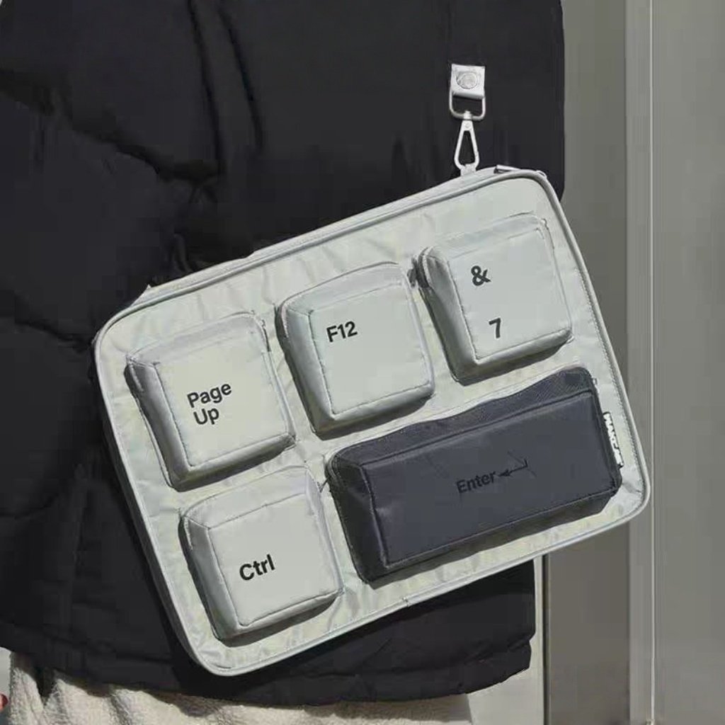 Enter你的日常創意鍵盤筆電包單肩包