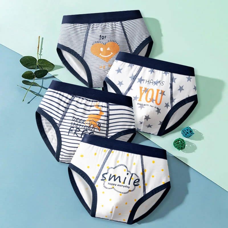 純棉男童藍色系三角內褲