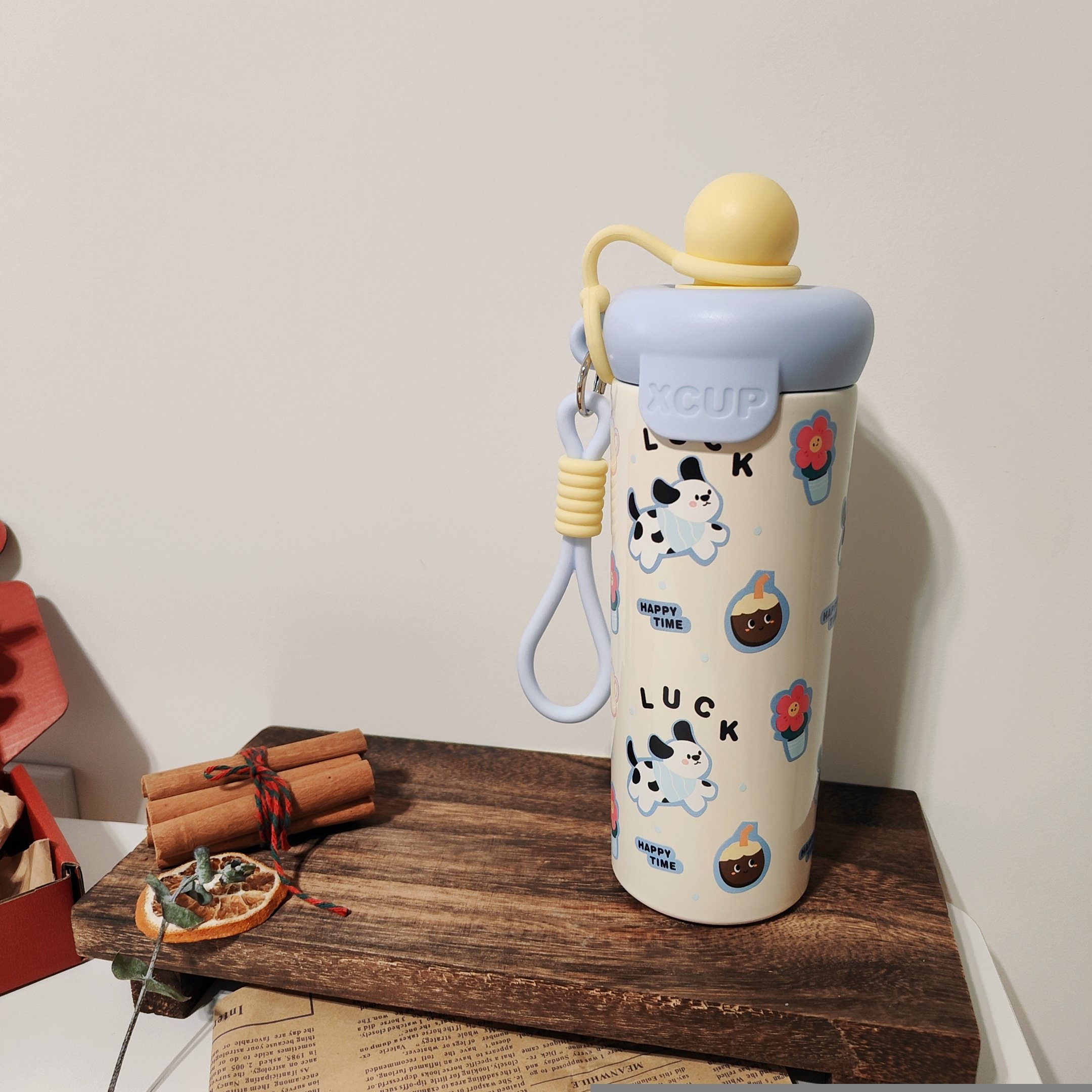 幸運小狗不鏽鋼保溫杯