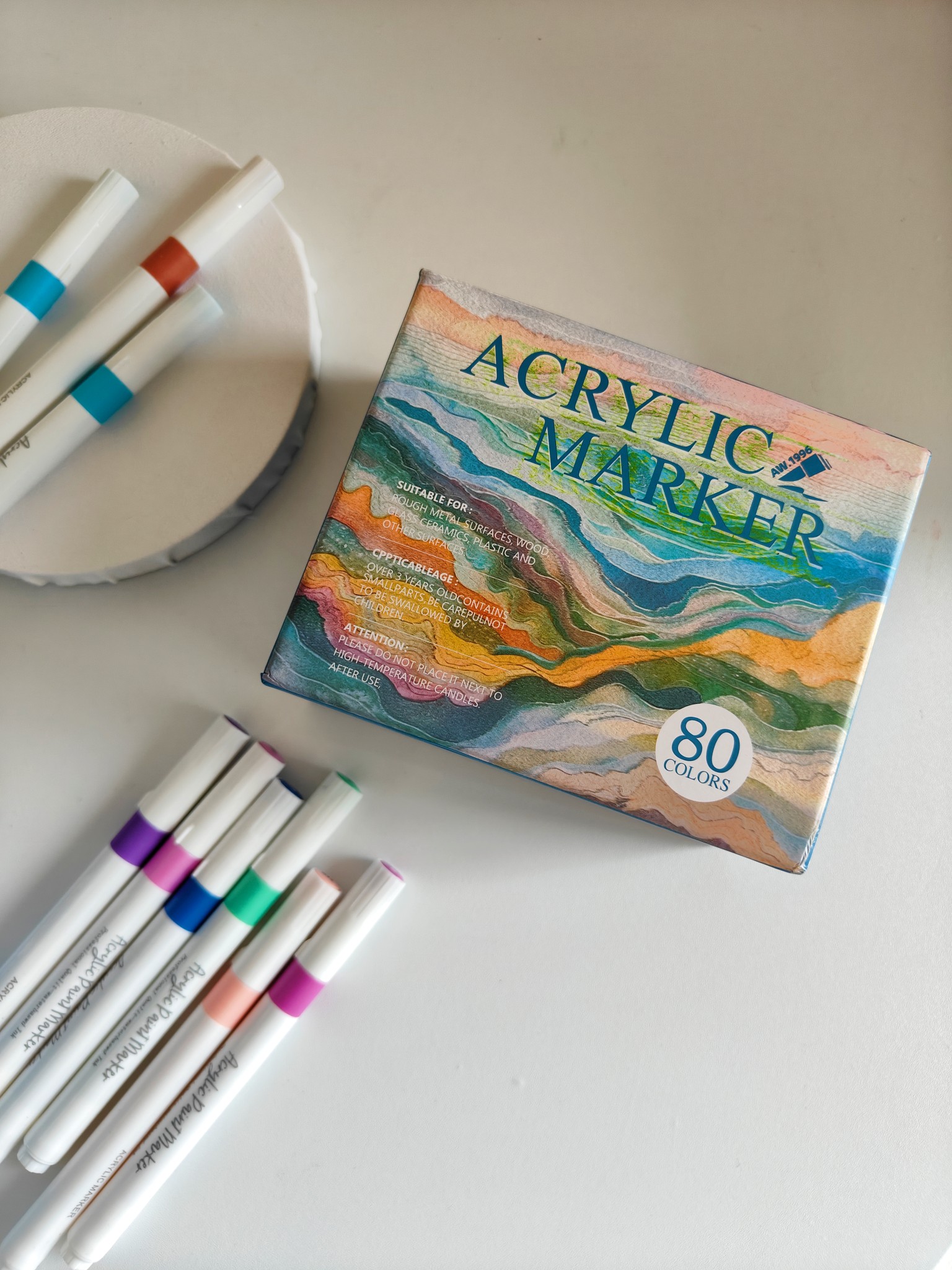 畫出你的色彩宇宙 Acrylic Marker 丙烯彩色筆 80色專業組