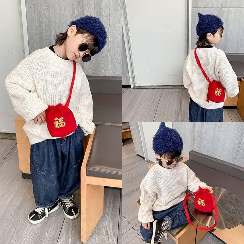 紅色福包裝紅包小包包4個