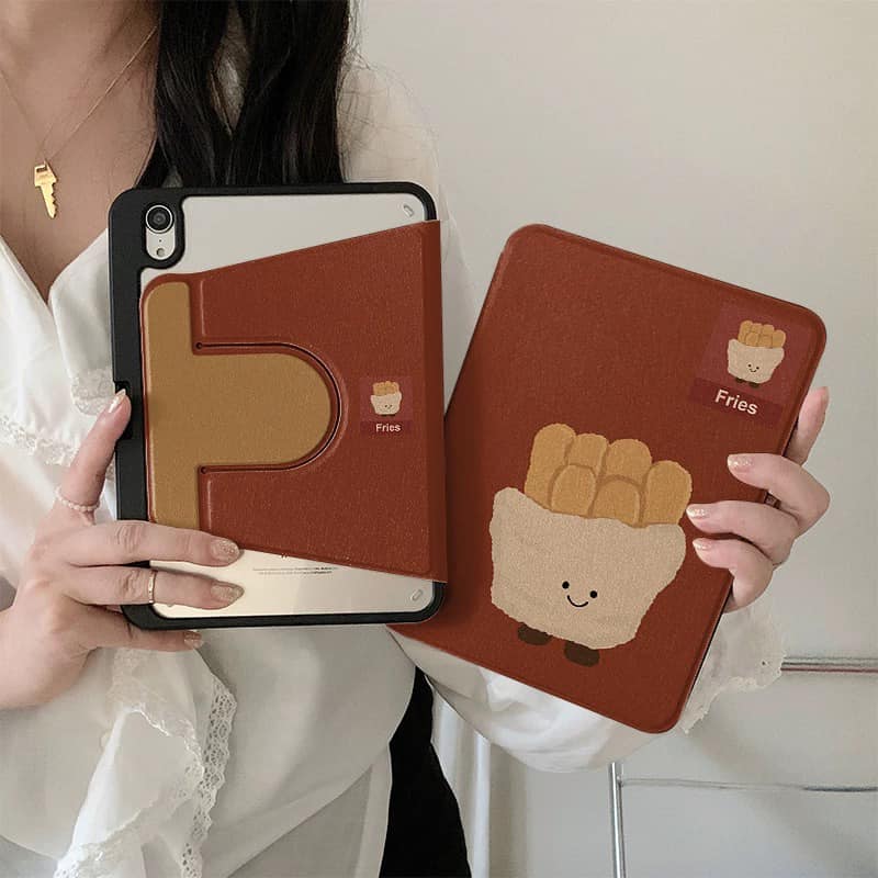 一包薯條 可愛薯條兒療癒系平板保護套