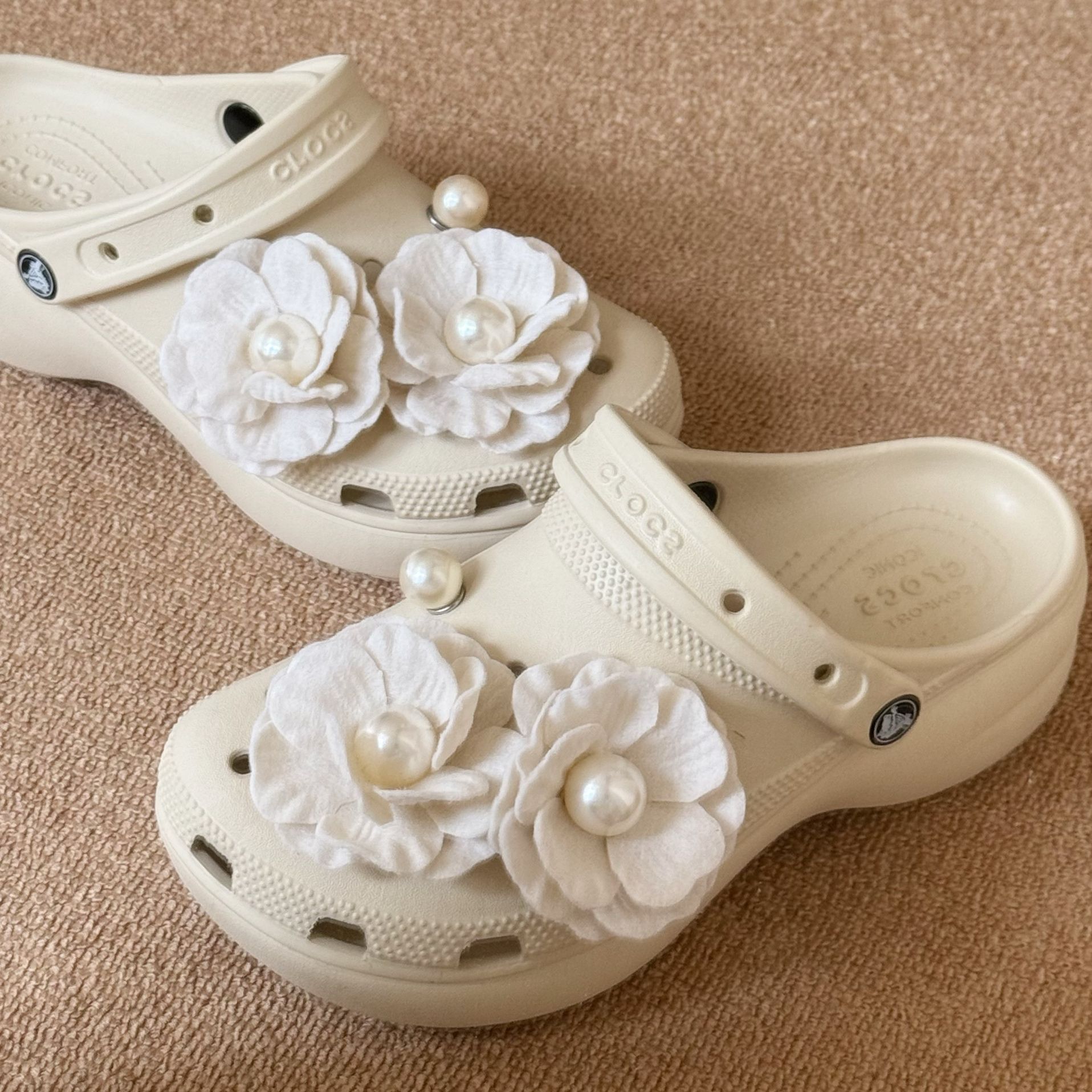 山茶花鞋扣系列6入