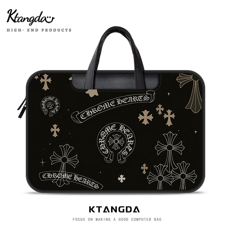 高級感十字潮牌暗黑風電腦包 手提斜背兩用 13-16吋適用