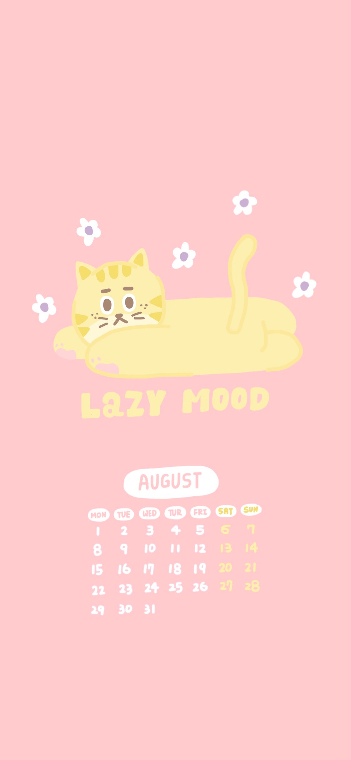 2022/08月  手機桌布｜慵懶的八月 Lazy mood