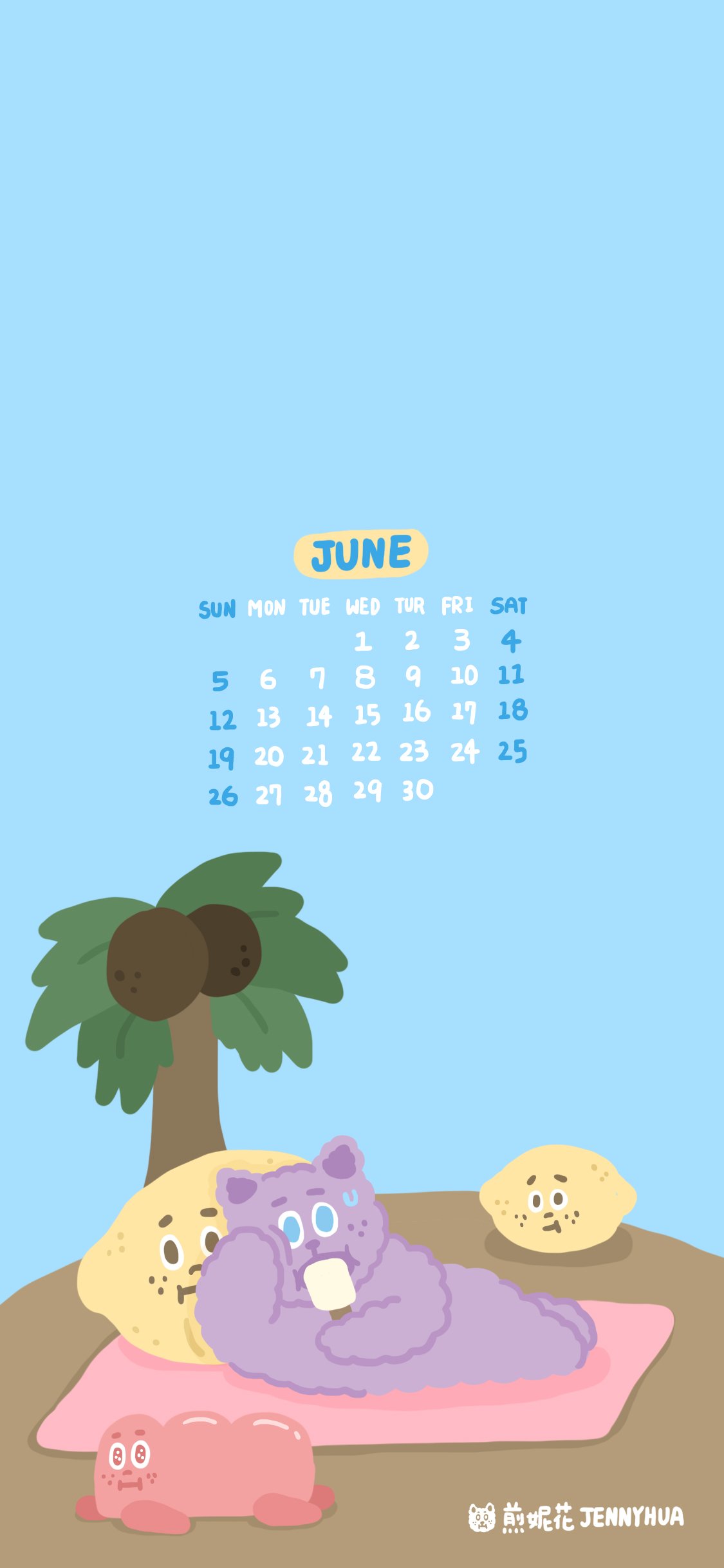 2022/06月 手機桌布｜好熱啊！六月！