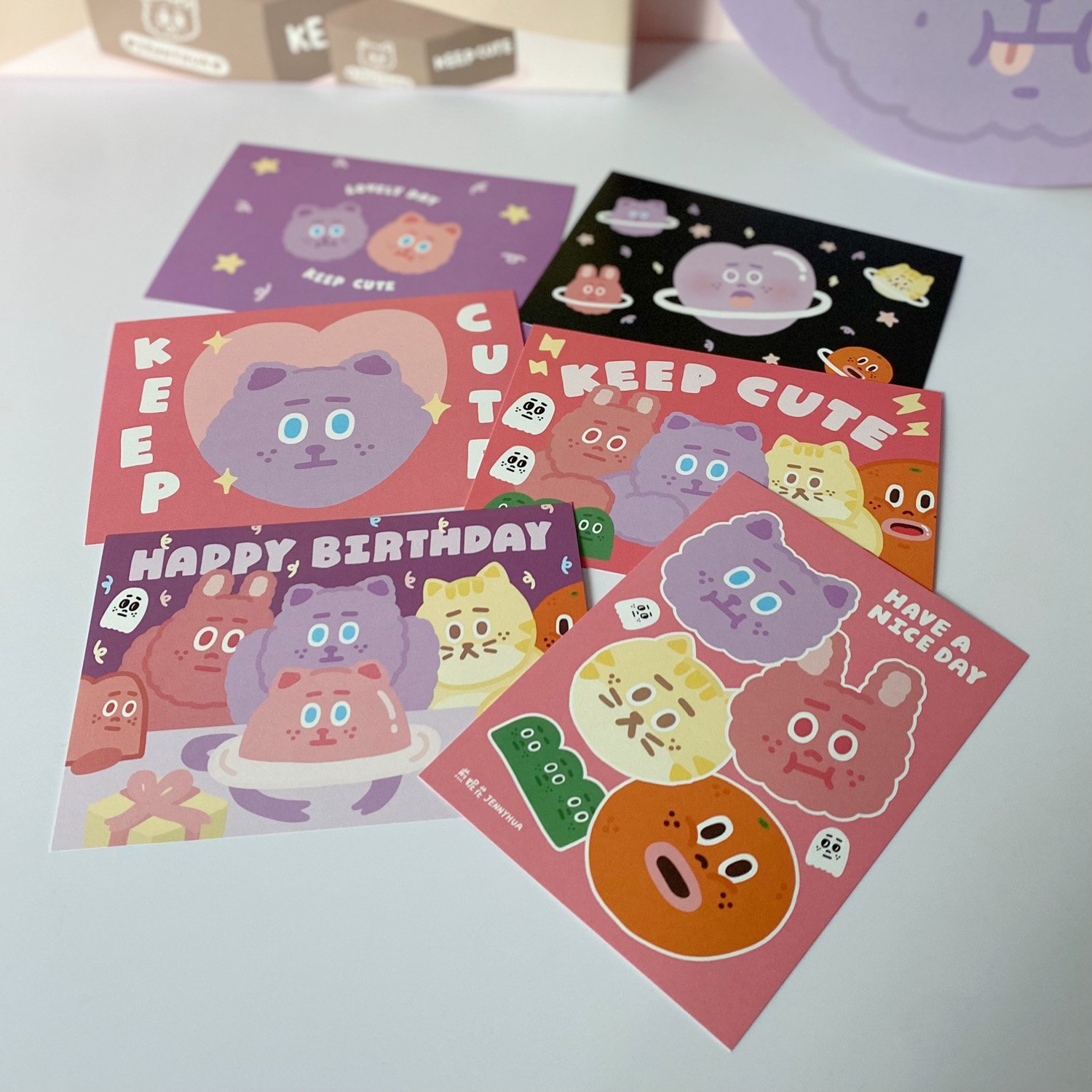 明信片｜煎妮花怪可愛宇宙（六款）