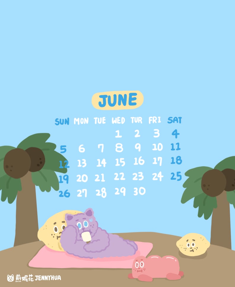 2022/06月 Applewatch桌布｜好熱啊！六月！