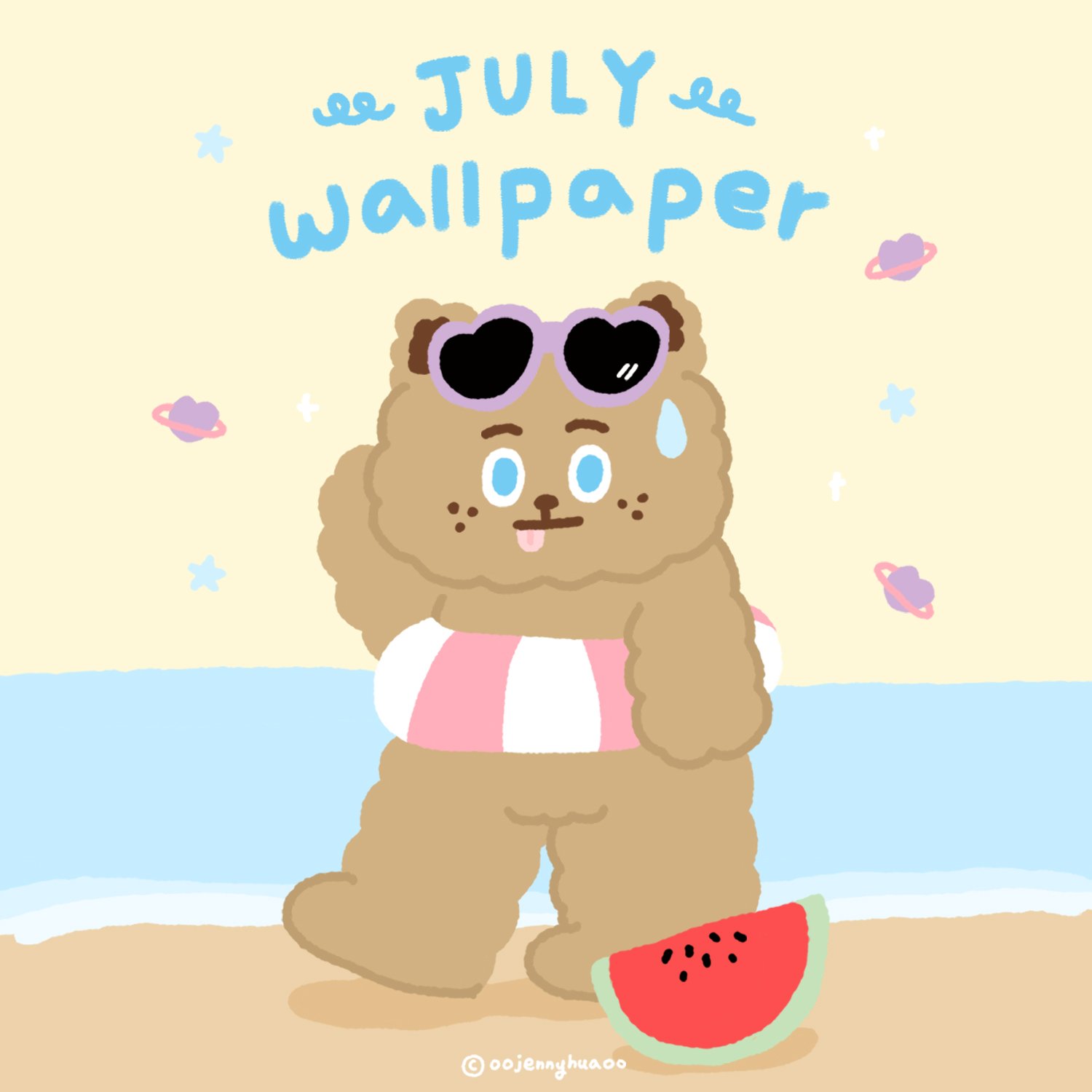 2026 / 07月 桌布 | SUN-KISSED CUTIE