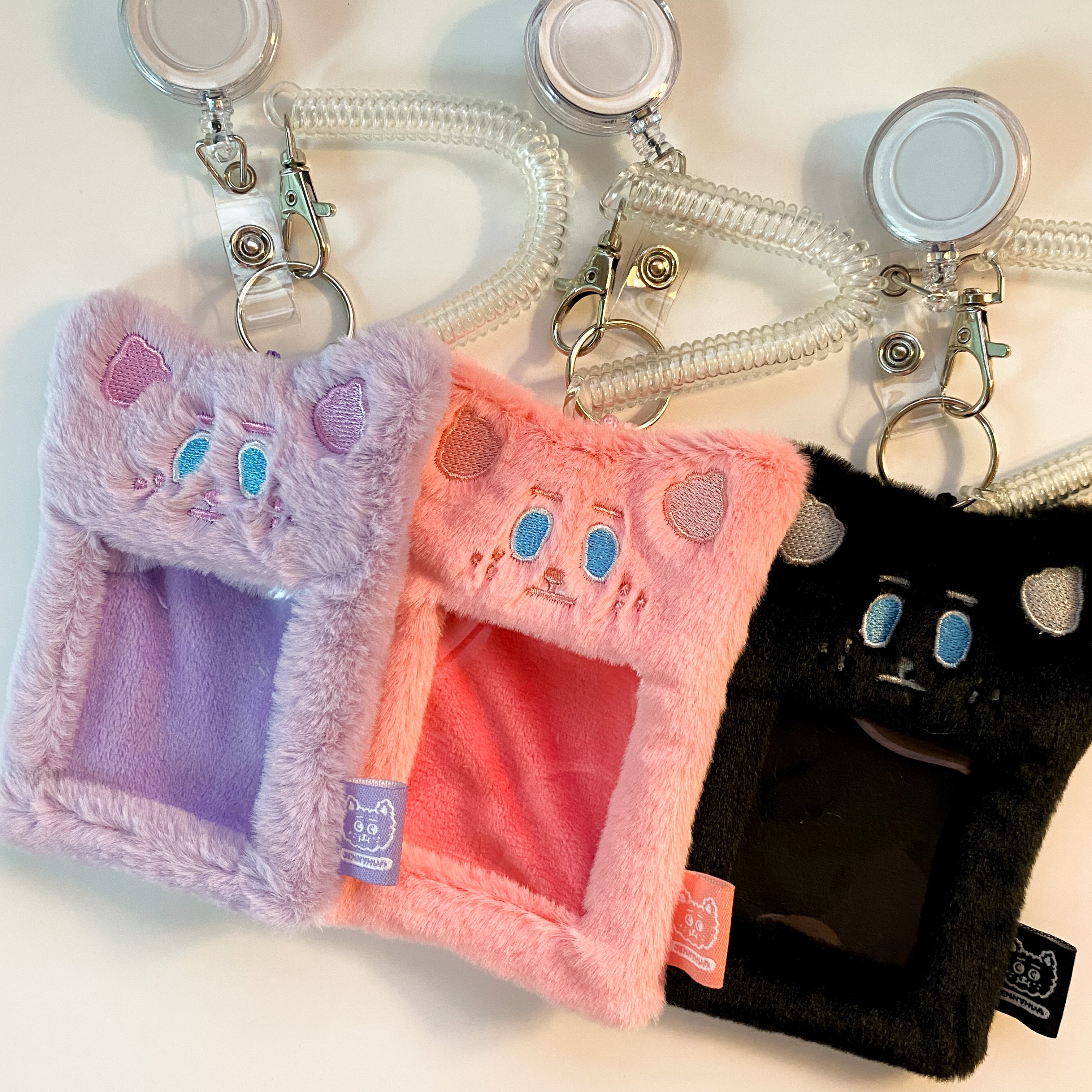 雪莉熊｜毛絨絨卡套（紫色/粉色/黑色）