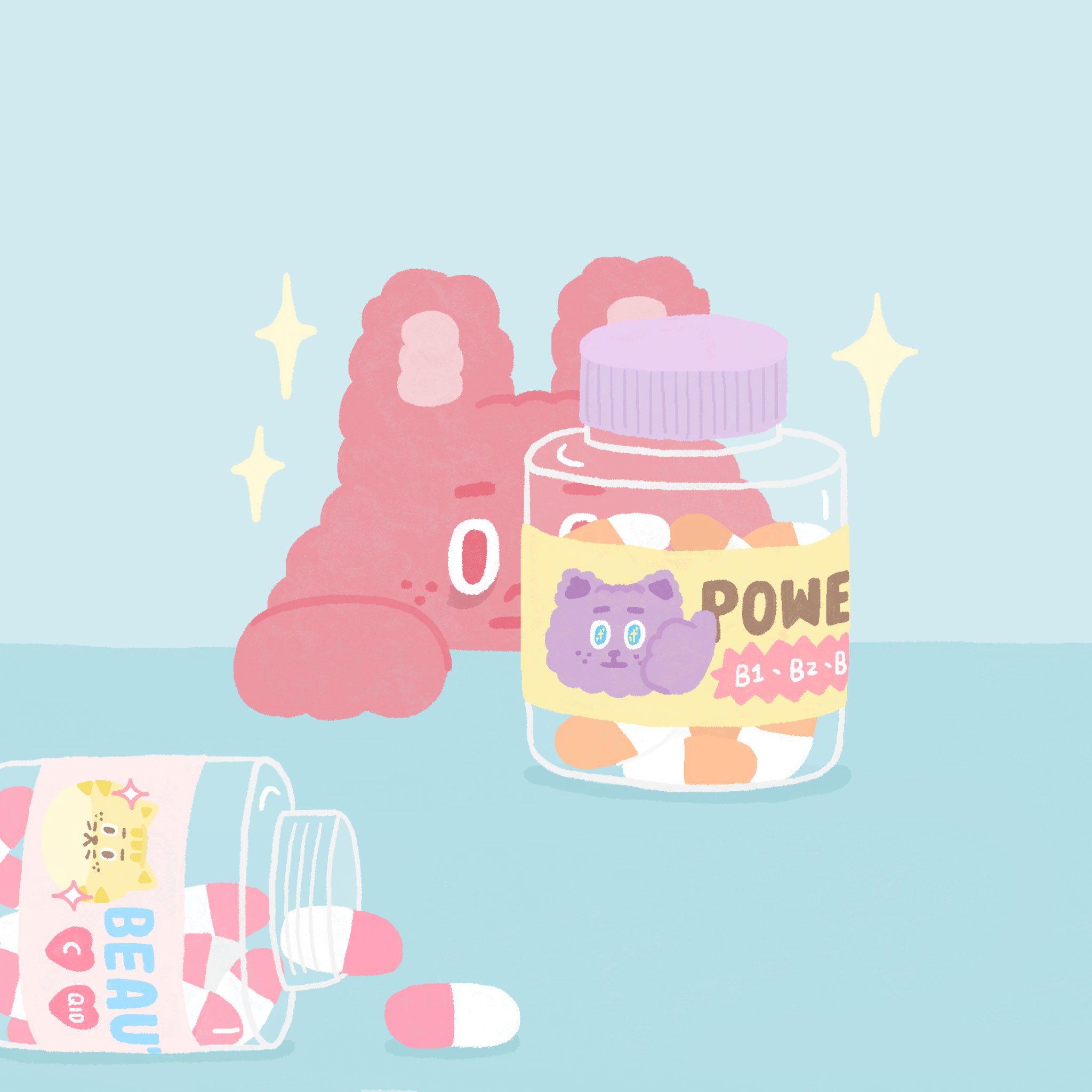 2024 / 4月 桌布｜營養流失中，即刻補充！