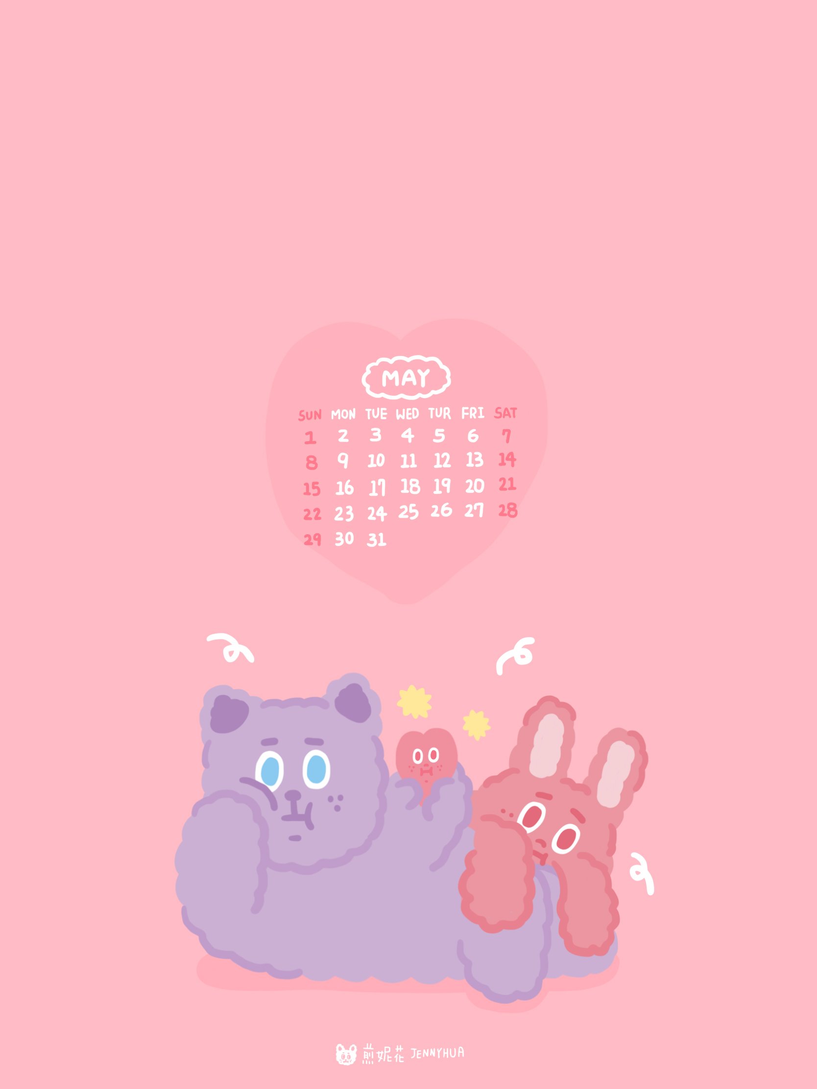2022/05月 iPad桌布｜五月，是愛情的模樣