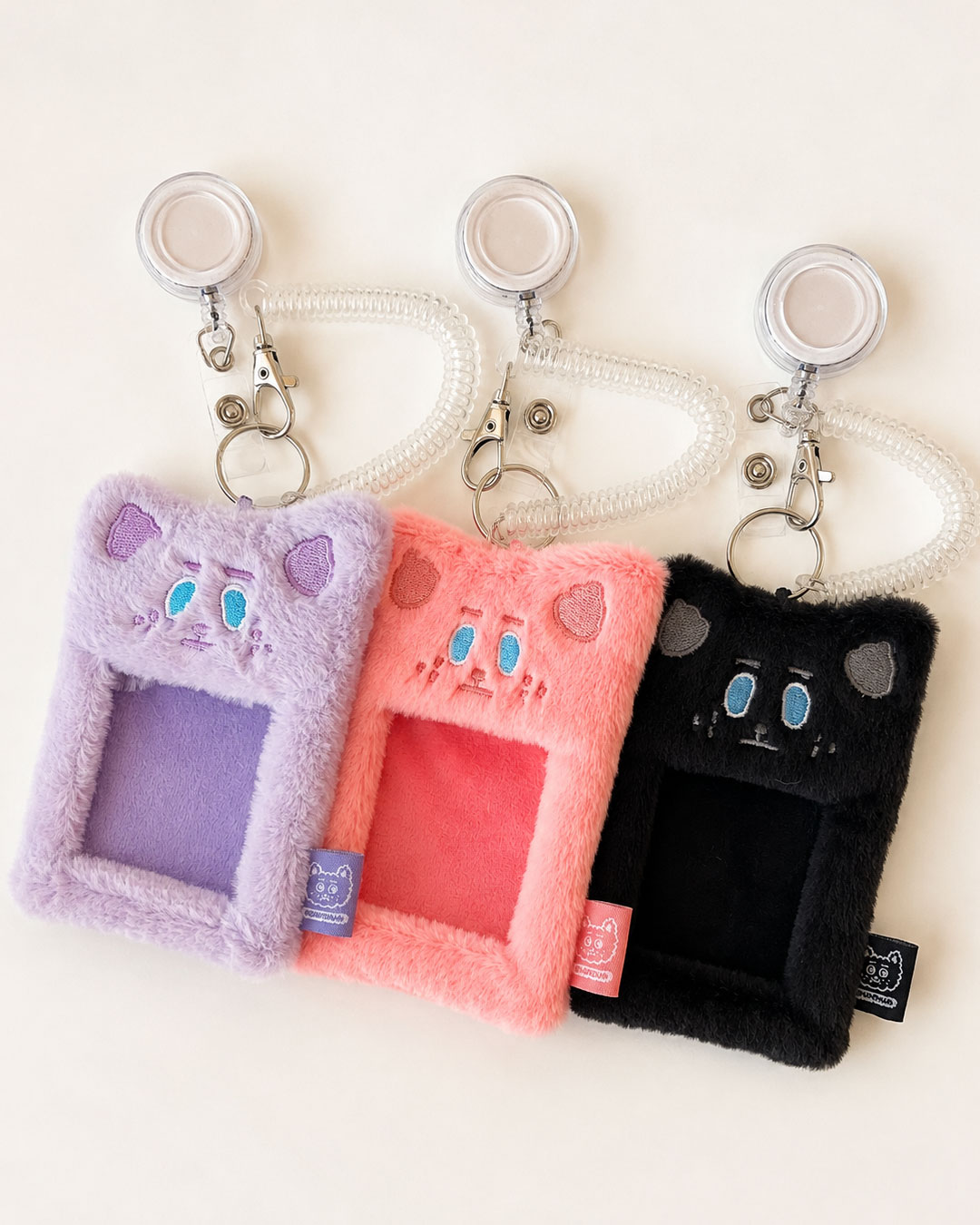 雪莉熊｜毛絨絨卡套（紫色/粉色/黑色）