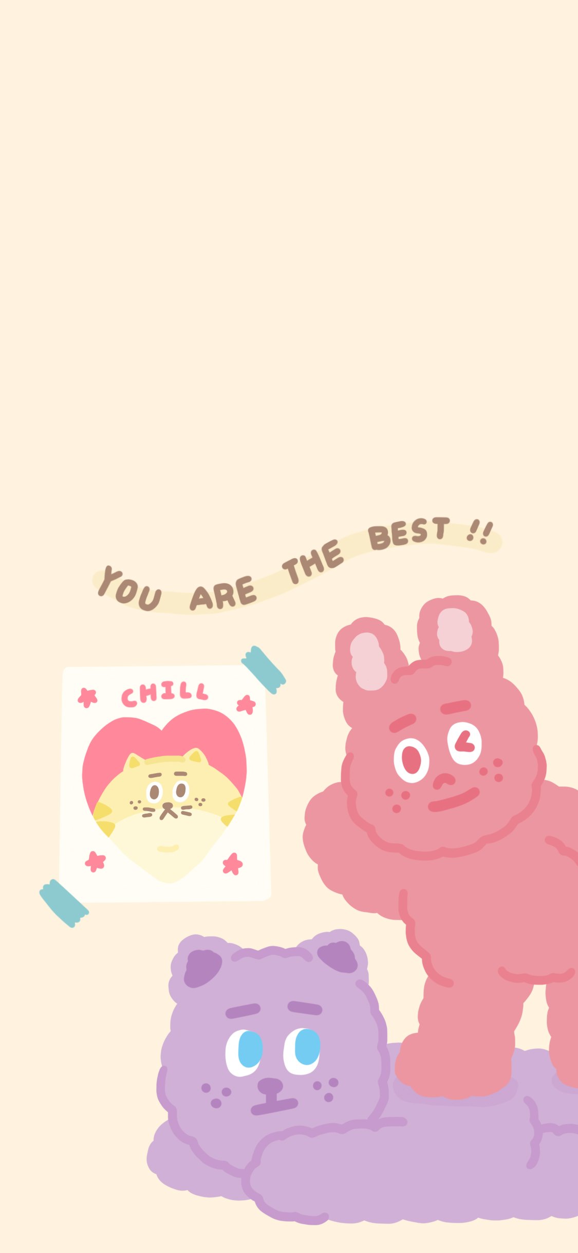 2023 / 8月 手機桌布｜想要做全身按摩！肩膀好緊。