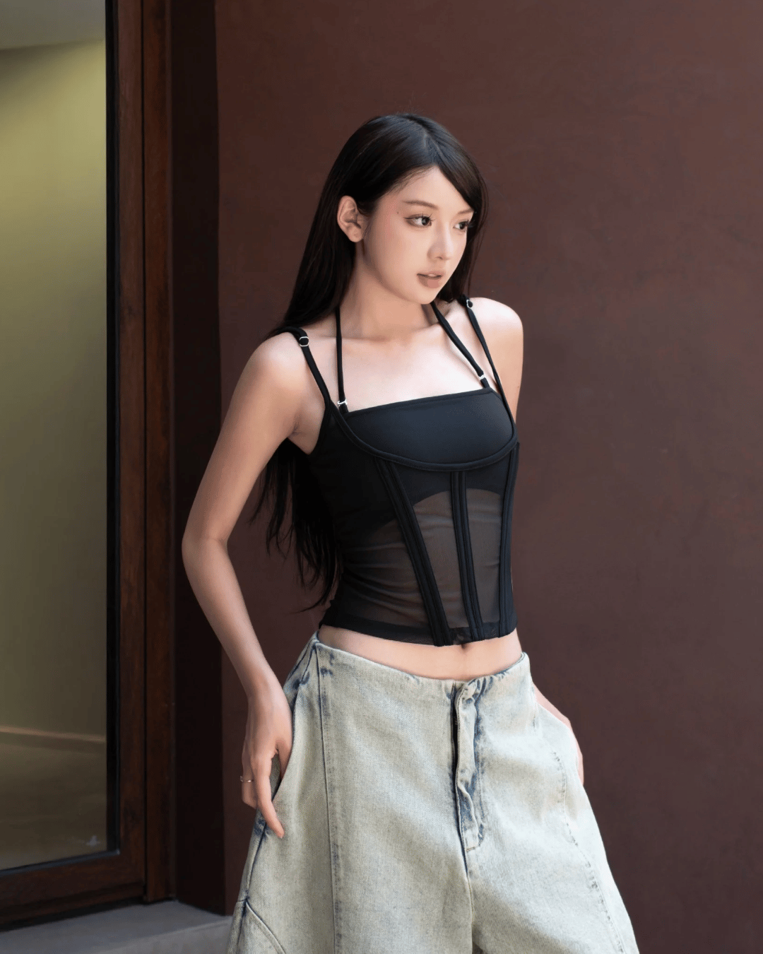 BUNNY HILL 網紗馬甲上衣