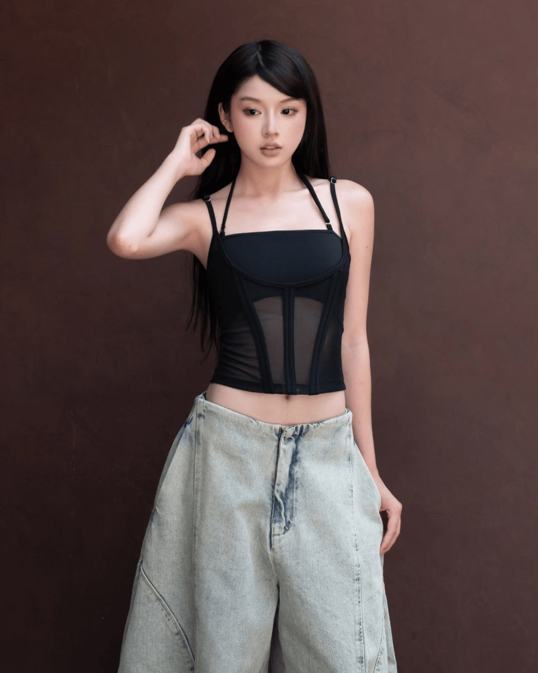 BUNNY HILL 網紗馬甲上衣
