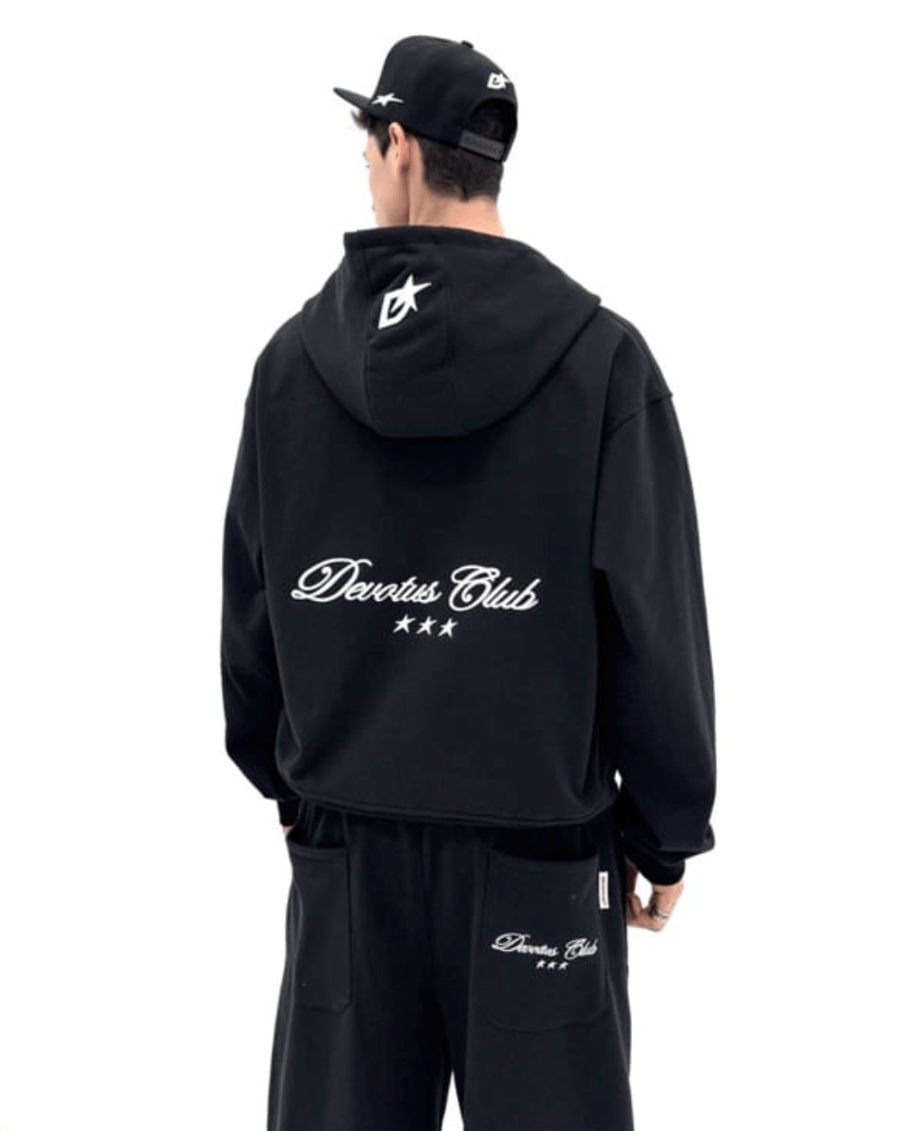 DEVOTUS BOXY 刺繡寬版連帽外套
