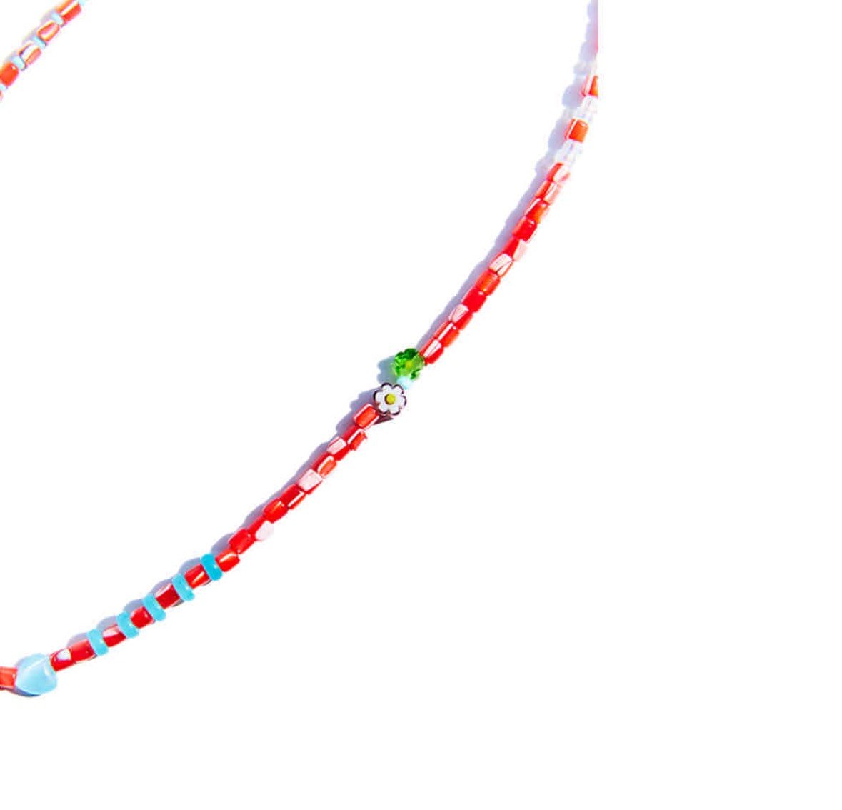 NiRO 紅色串珠雛菊項鍊