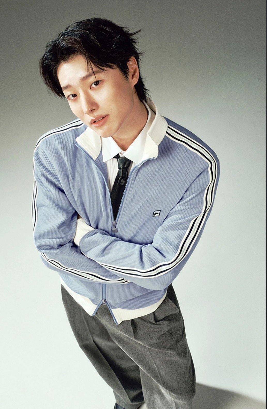 韓韶禧 WOODZ代言款 FILA1911針織外套 2colors