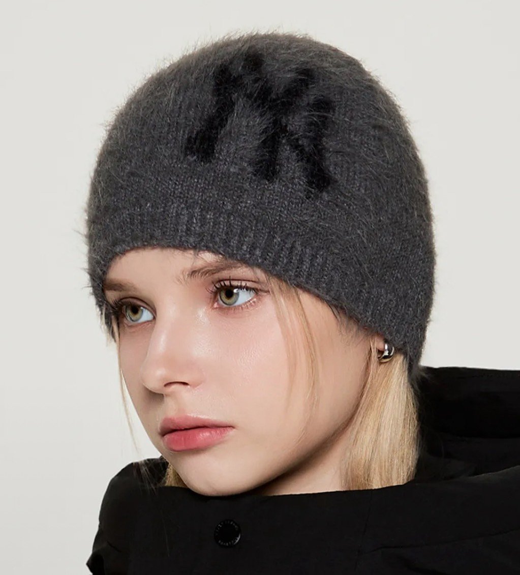 MLB 毛絨絨螺紋針織帽 3colors