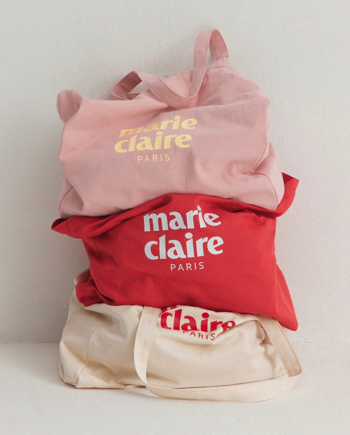 Marie Claire 經典LOGO棉布包 12colors