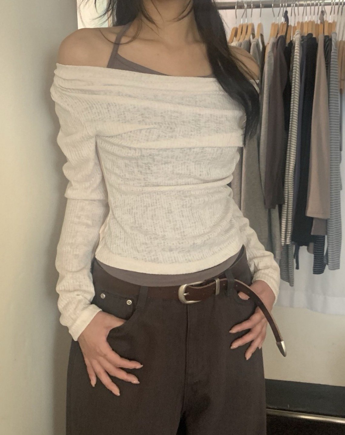 極致韓女兩件式層次穿搭 3colors