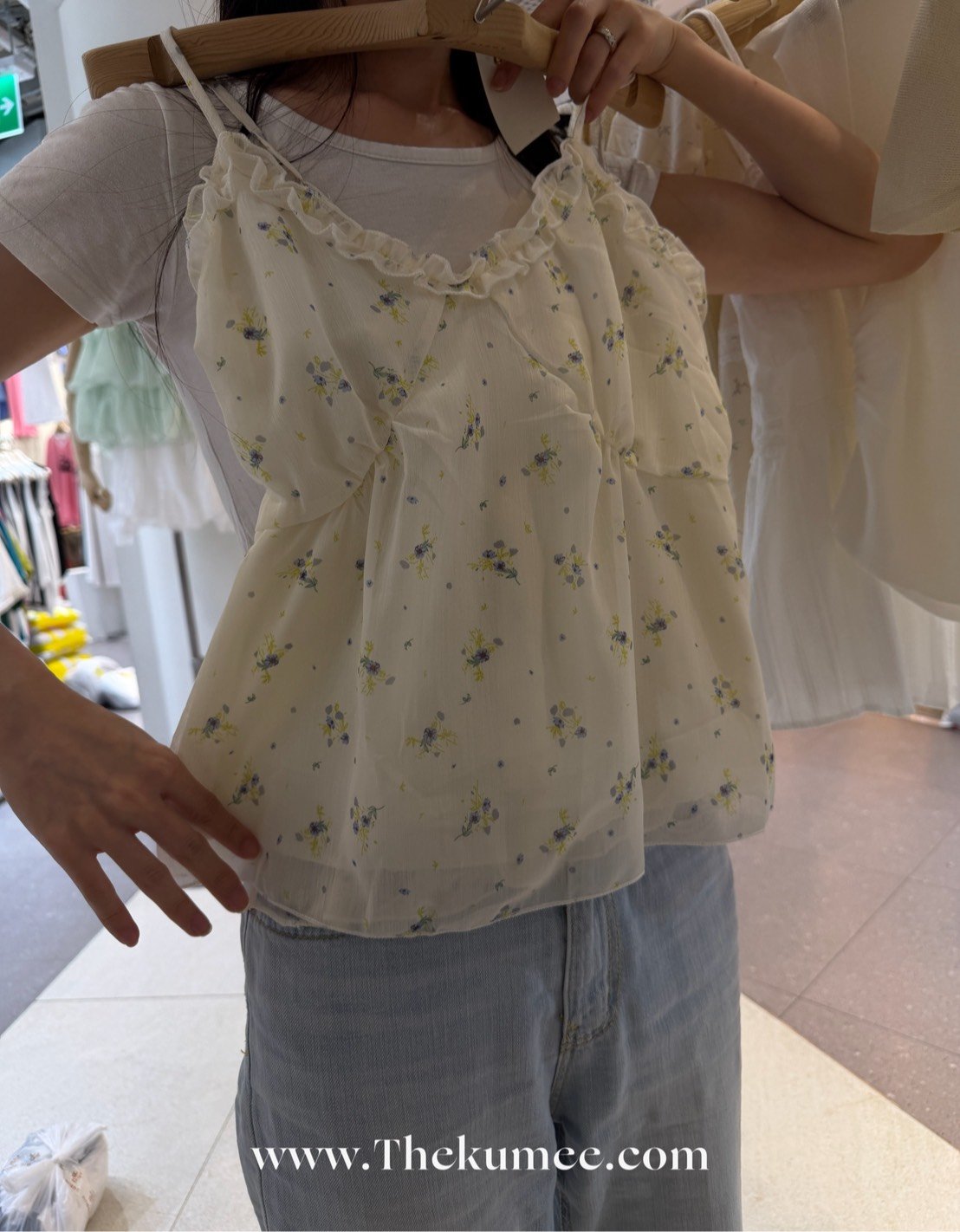 J11 清新碎花雪紡背心 2colors