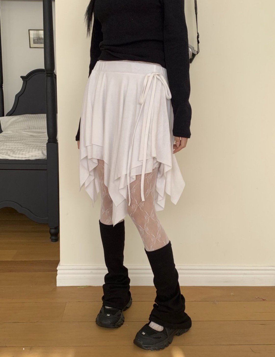 少女的瞬間不規則短裙 2colors