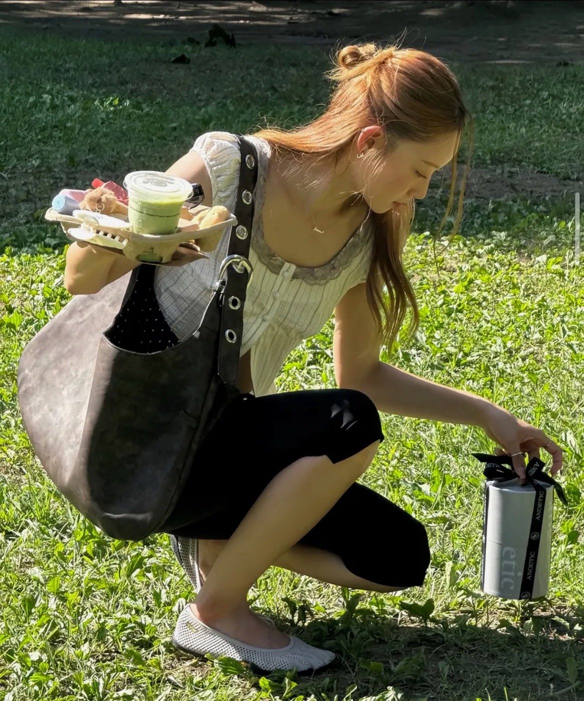 韓國小眾品牌 LETERIE⁂點點麂皮雙面包包 3colors