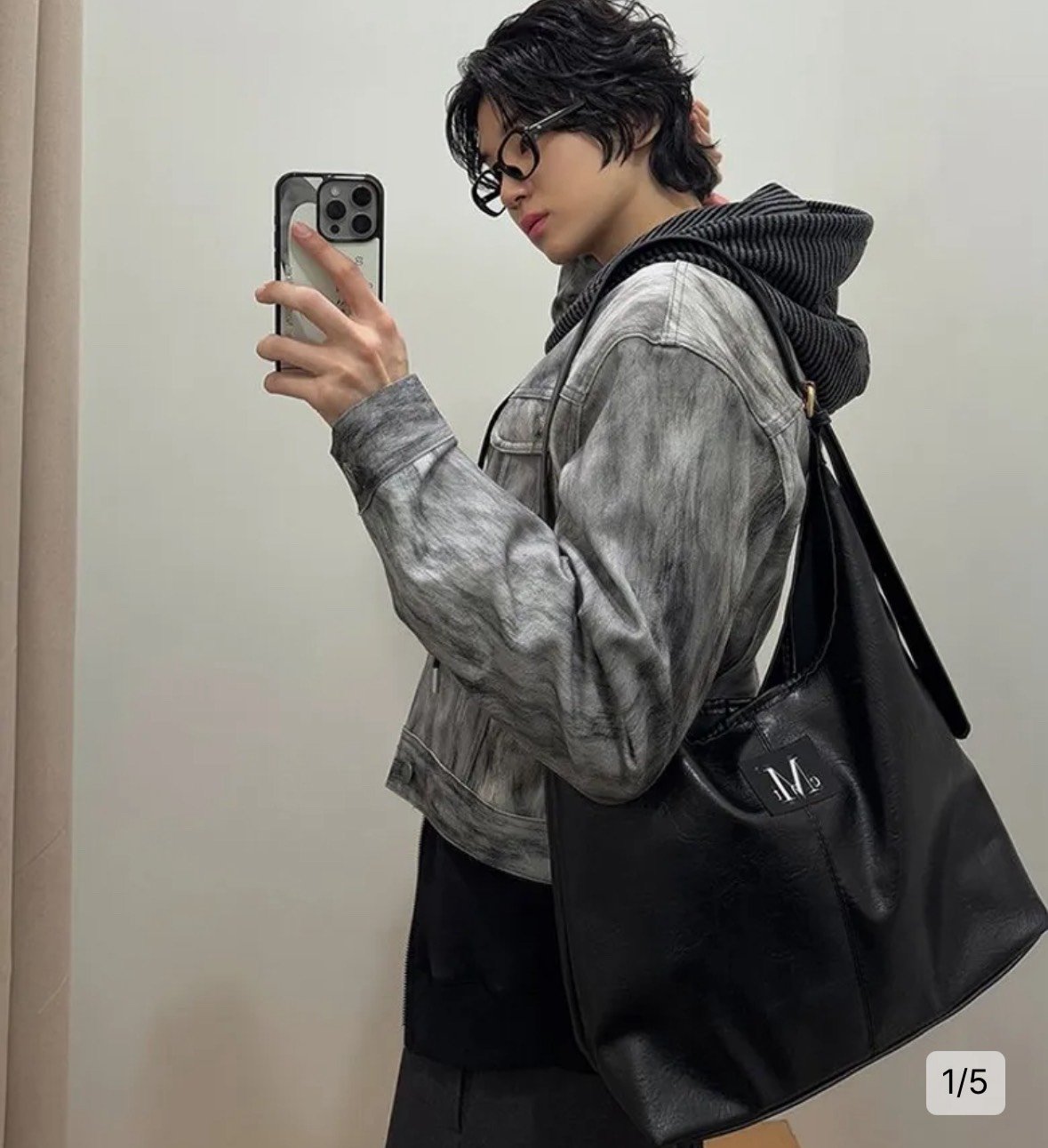 Mucent ღ 皮革肩背包 (男女通用)