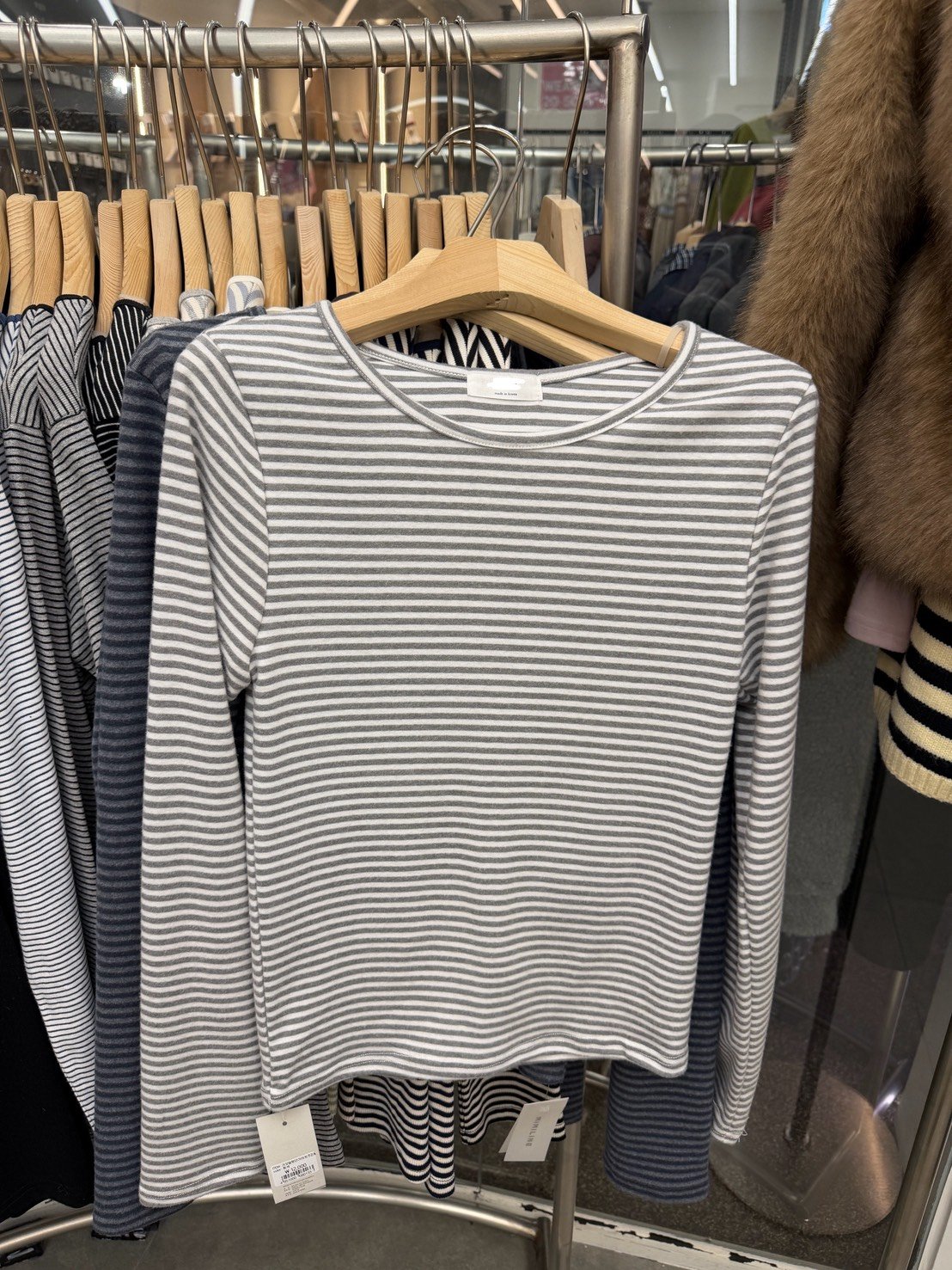 極親膚條紋內搭衣 2colors