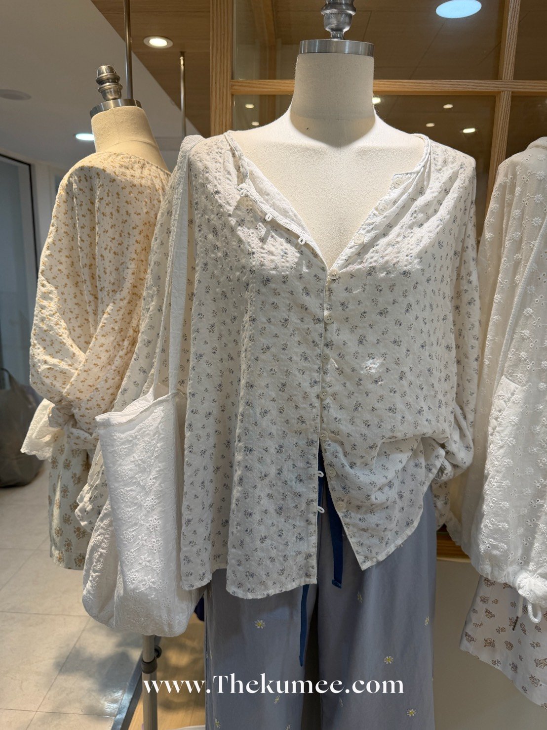 E11 森系雛菊寬版長褲 2colors