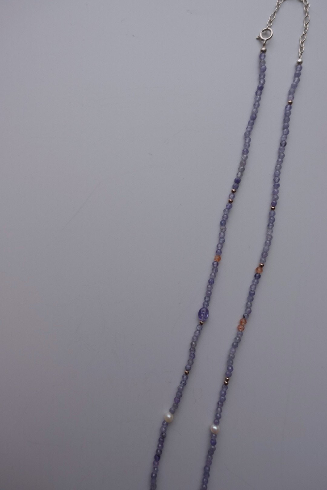 落日 坦桑石項鍊 S925