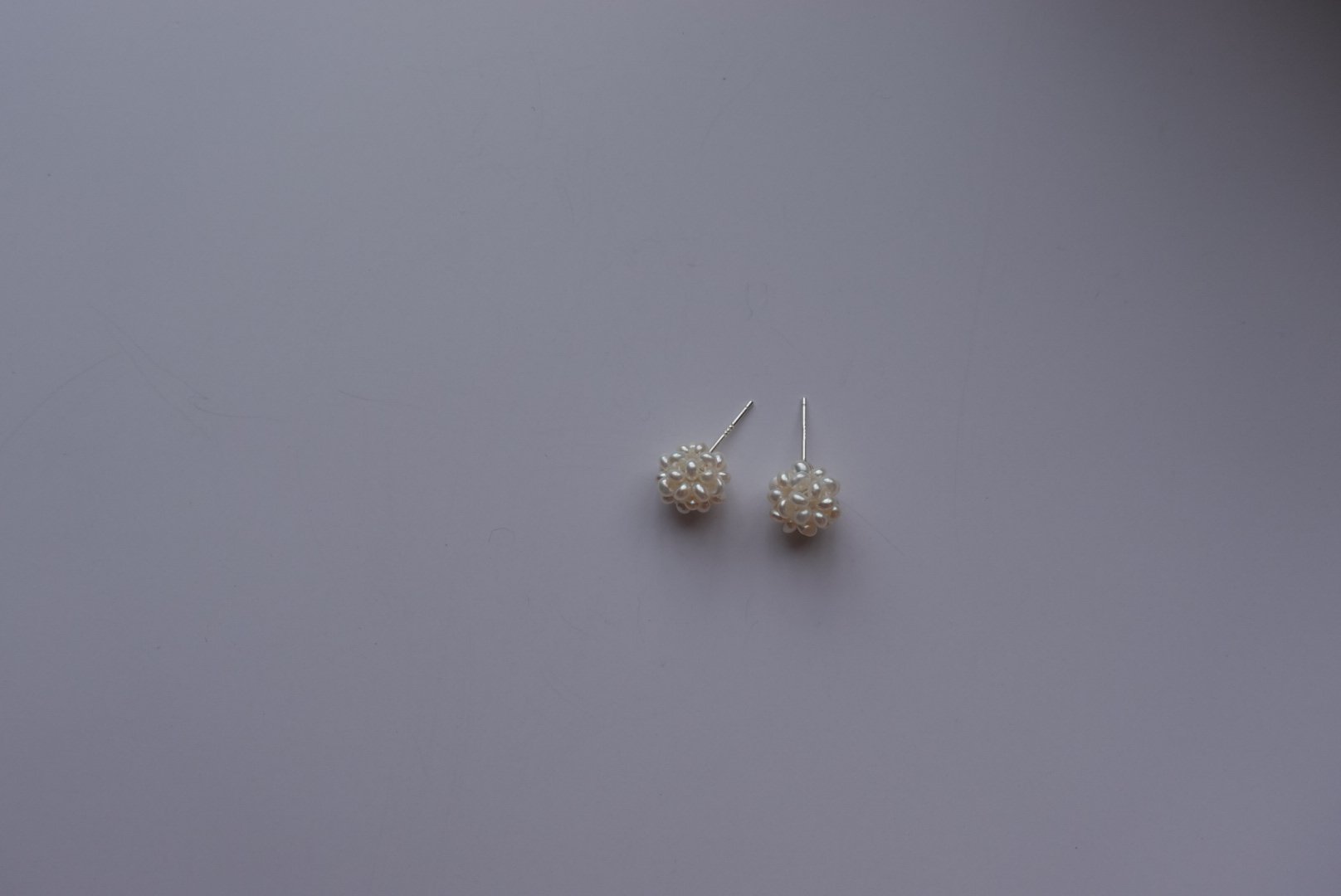 繡球花珍珠耳環 S925